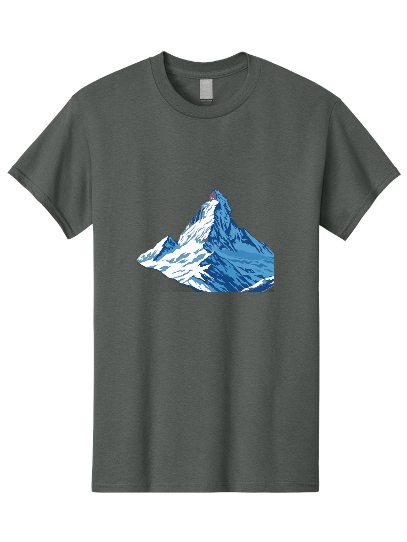 Snowy-Mountain-Peak-1 Men'S Graphic Tee, 100% Cotton, Comfortable Casual Summer Wear, Machine Washable, Vintage Camera, Old Camera, Antique Camera, Black Camera, Classic Photography, Photography Equipment, Nostalgic Device, Film Camera, Bah152 13