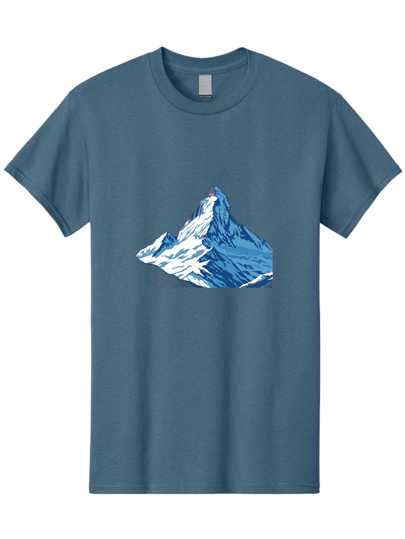 Snowy-Mountain-Peak-1 Men'S Graphic Tee, 100% Cotton, Comfortable Casual Summer Wear, Machine Washable, Vintage Camera, Old Camera, Antique Camera, Black Camera, Classic Photography, Photography Equipment, Nostalgic Device, Film Camera, Bah152 11