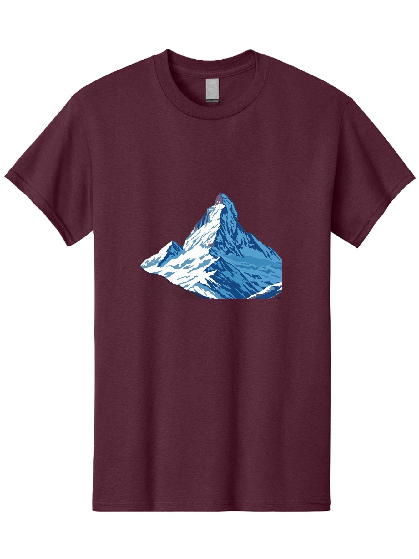 Snowy-Mountain-Peak-1 Men'S Graphic Tee, 100% Cotton, Comfortable Casual Summer Wear, Machine Washable, Vintage Camera, Old Camera, Antique Camera, Black Camera, Classic Photography, Photography Equipment, Nostalgic Device, Film Camera, Bah152 12