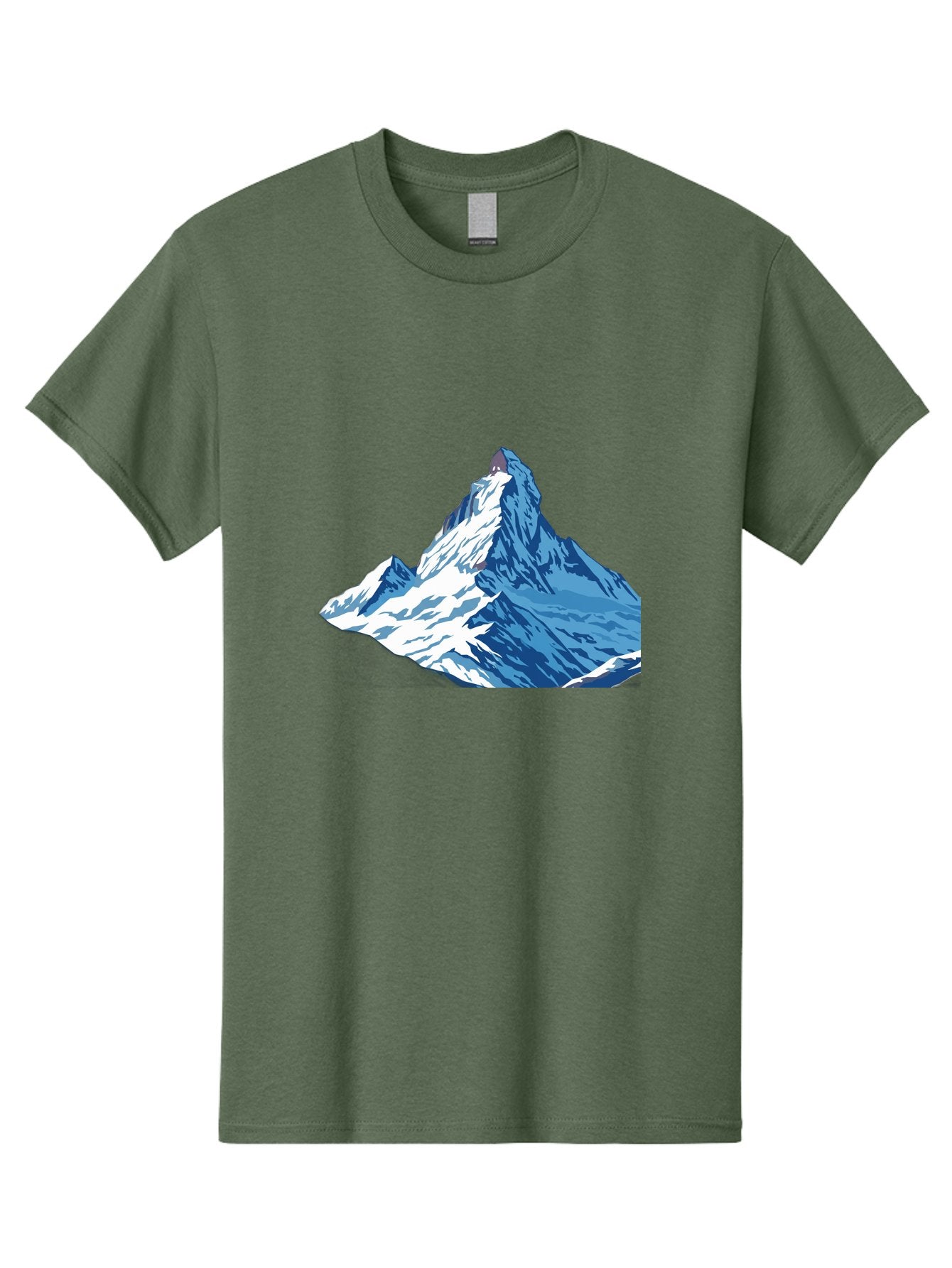 Snowy-Mountain-Peak-1 Men'S Graphic Tee, 100% Cotton, Comfortable Casual Summer Wear, Machine Washable, Vintage Camera, Old Camera, Antique Camera, Black Camera, Classic Photography, Photography Equipment, Nostalgic Device, Film Camera, Bah152