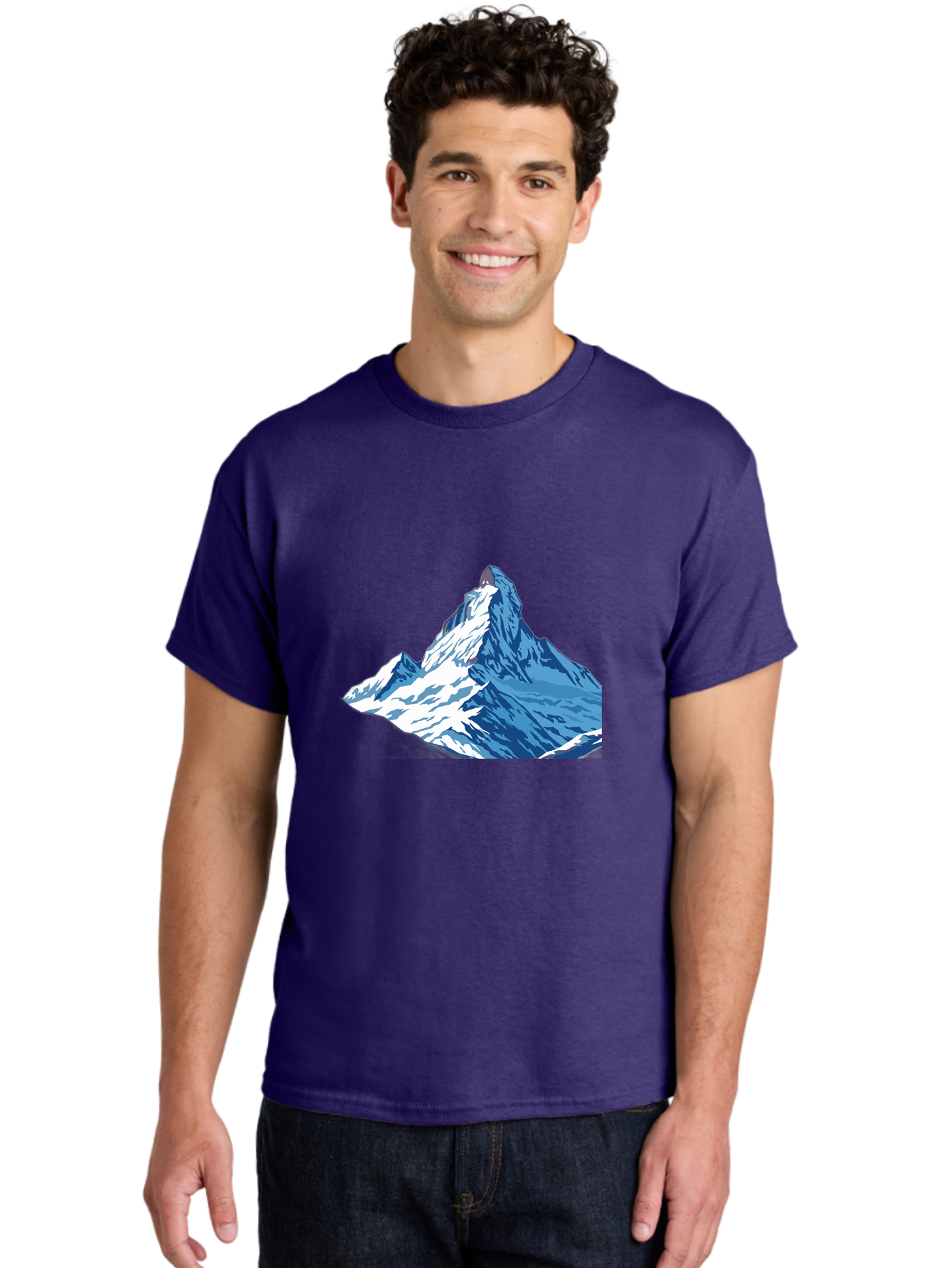 Snowy-Mountain-Peak-1 Men'S Graphic Tee, 100% Cotton, Comfortable Casual Summer Wear, Machine Washable, Vintage Camera, Old Camera, Antique Camera, Black Camera, Classic Photography, Photography Equipment, Nostalgic Device, Film Camera, Bah152 16