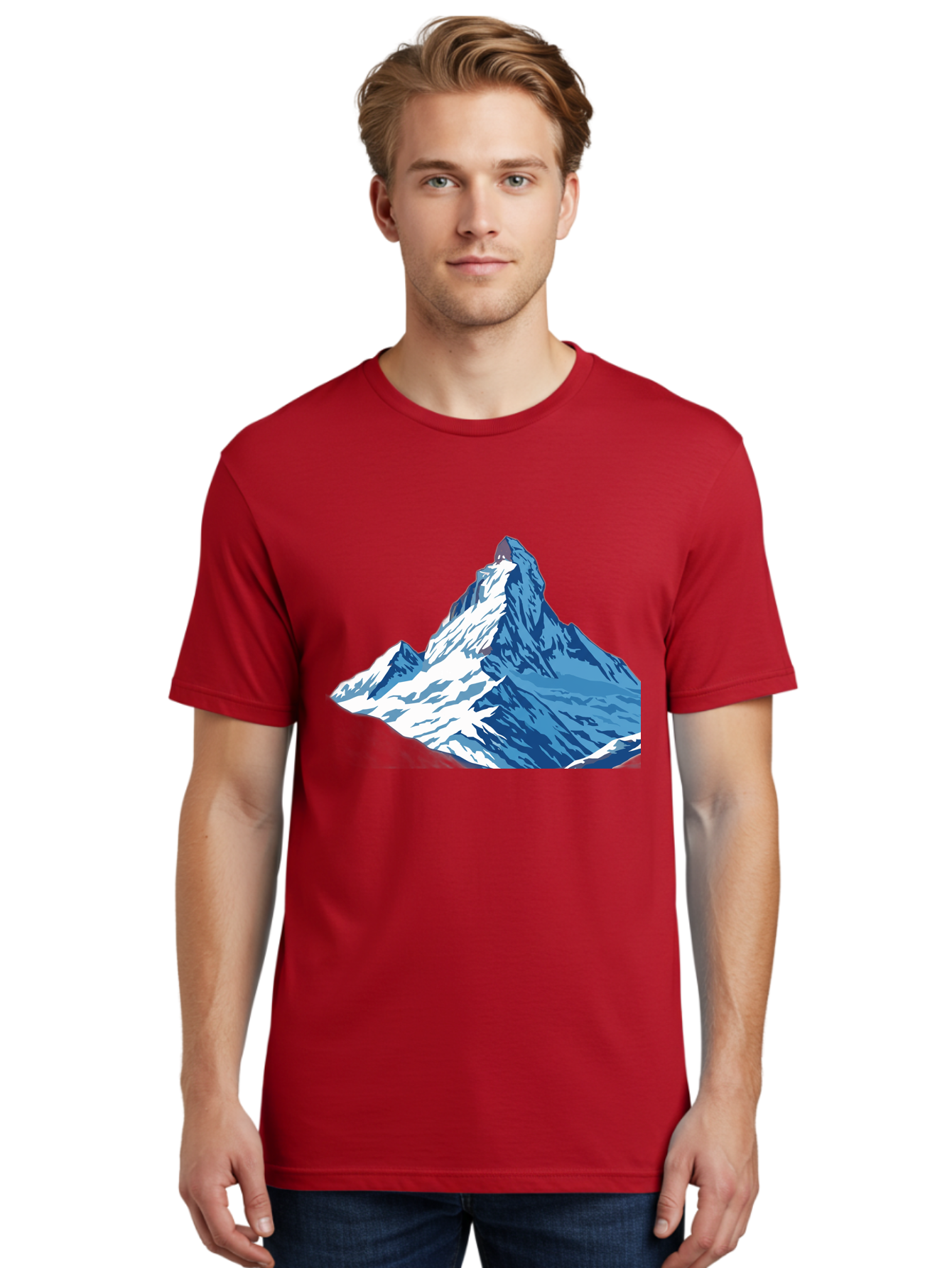 Snowy-Mountain-Peak-1 Men'S Graphic Tee, 100% Cotton, Comfortable Casual Summer Wear, Machine Washable, Vintage Camera, Old Camera, Antique Camera, Black Camera, Classic Photography, Photography Equipment, Nostalgic Device, Film Camera, Bah152 28