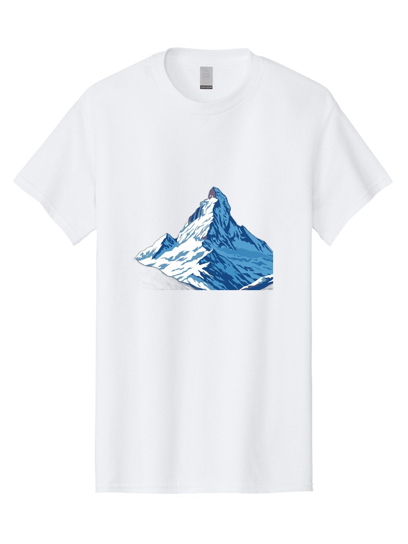 Snowy-Mountain-Peak-1 Men'S Graphic Tee, 100% Cotton, Comfortable Casual Summer Wear, Machine Washable, Vintage Camera, Old Camera, Antique Camera, Black Camera, Classic Photography, Photography Equipment, Nostalgic Device, Film Camera, Bah152 3