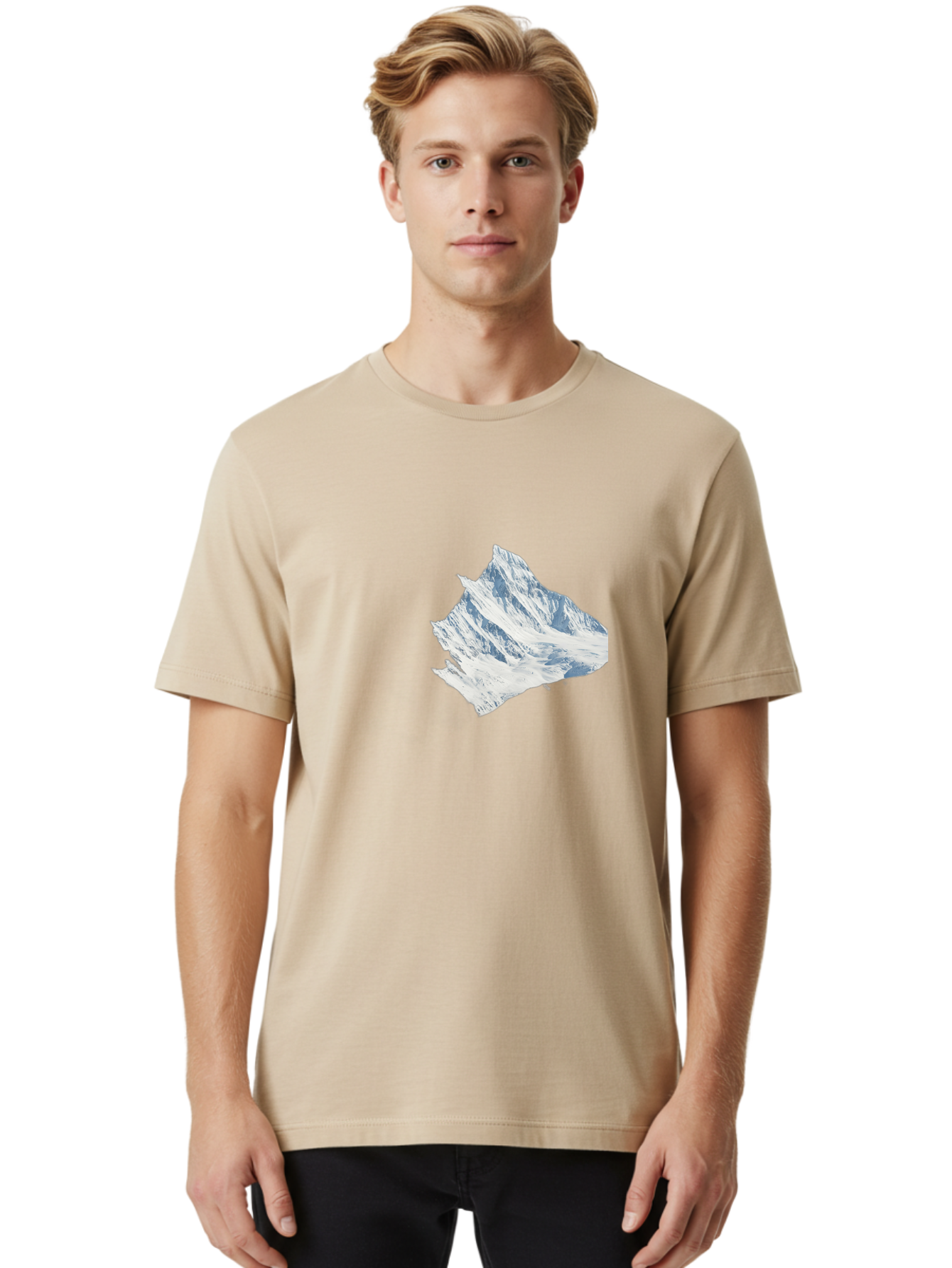 Snowy-Mountain-Peak Men'S Graphic Tee, 100% Cotton, Comfortable Casual Summer Wear, Machine Washable, Vintage Camera, Old Camera, Antique Camera, Black Camera, Classic Photography, Photography Equipment, Nostalgic Device, Film Camera, Bah153 20