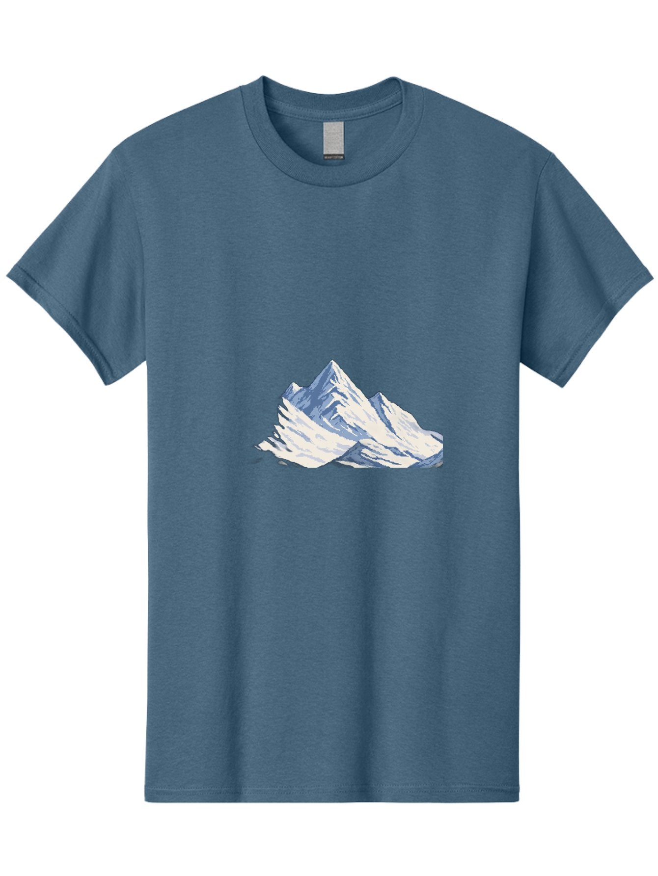 Snowy-Mountain-Peaks-1 Men'S Graphic Tee, 100% Cotton, Comfortable Casual Summer Wear, Machine Washable, Vintage Camera, Old Camera, Antique Camera, Black Camera, Classic Photography, Photography Equipment, Nostalgic Device, Film Camera, Bah154 3