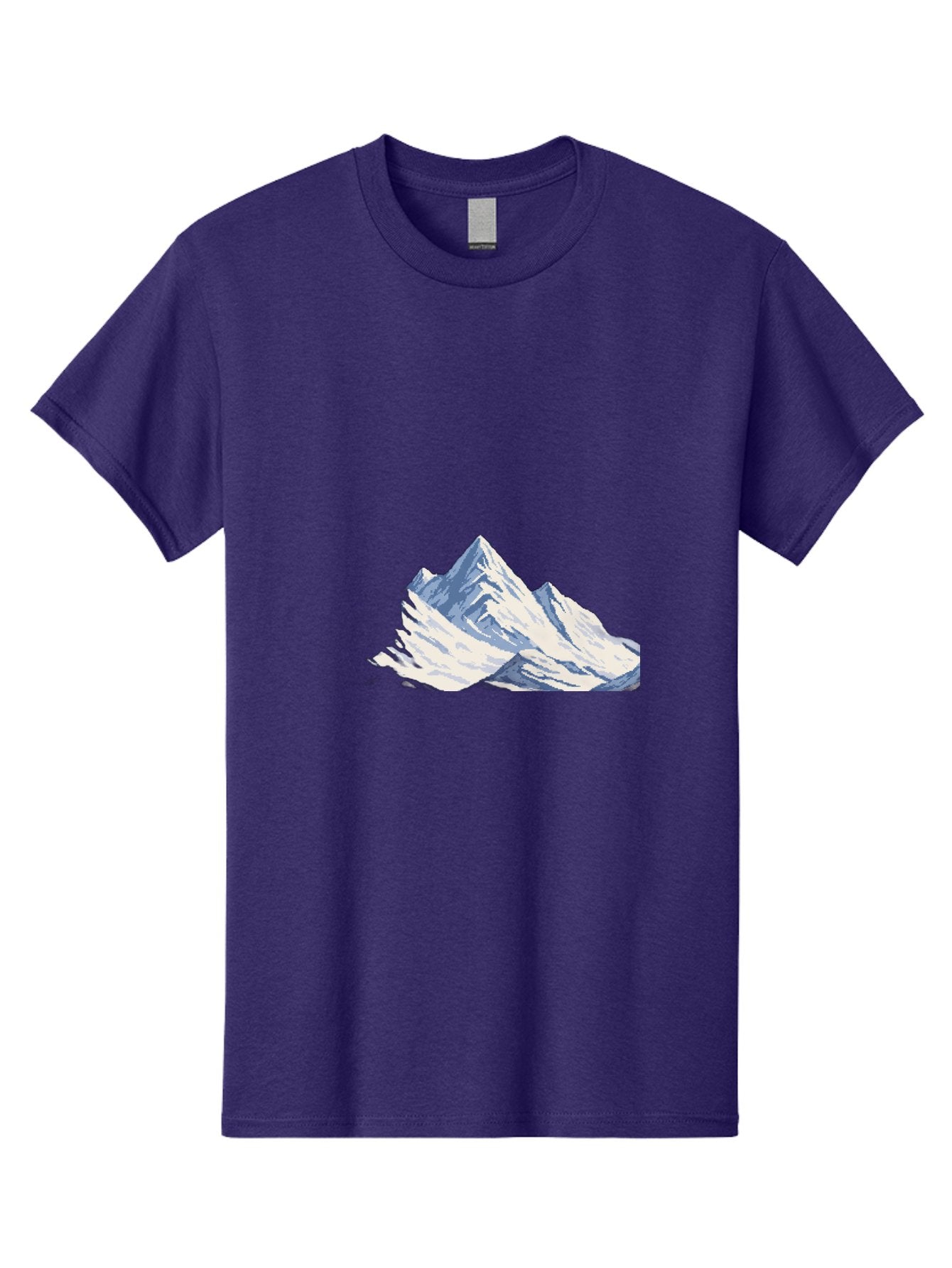 Snowy-Mountain-Peaks-1 Men'S Graphic Tee, 100% Cotton, Comfortable Casual Summer Wear, Machine Washable, Vintage Camera, Old Camera, Antique Camera, Black Camera, Classic Photography, Photography Equipment, Nostalgic Device, Film Camera, Bah154