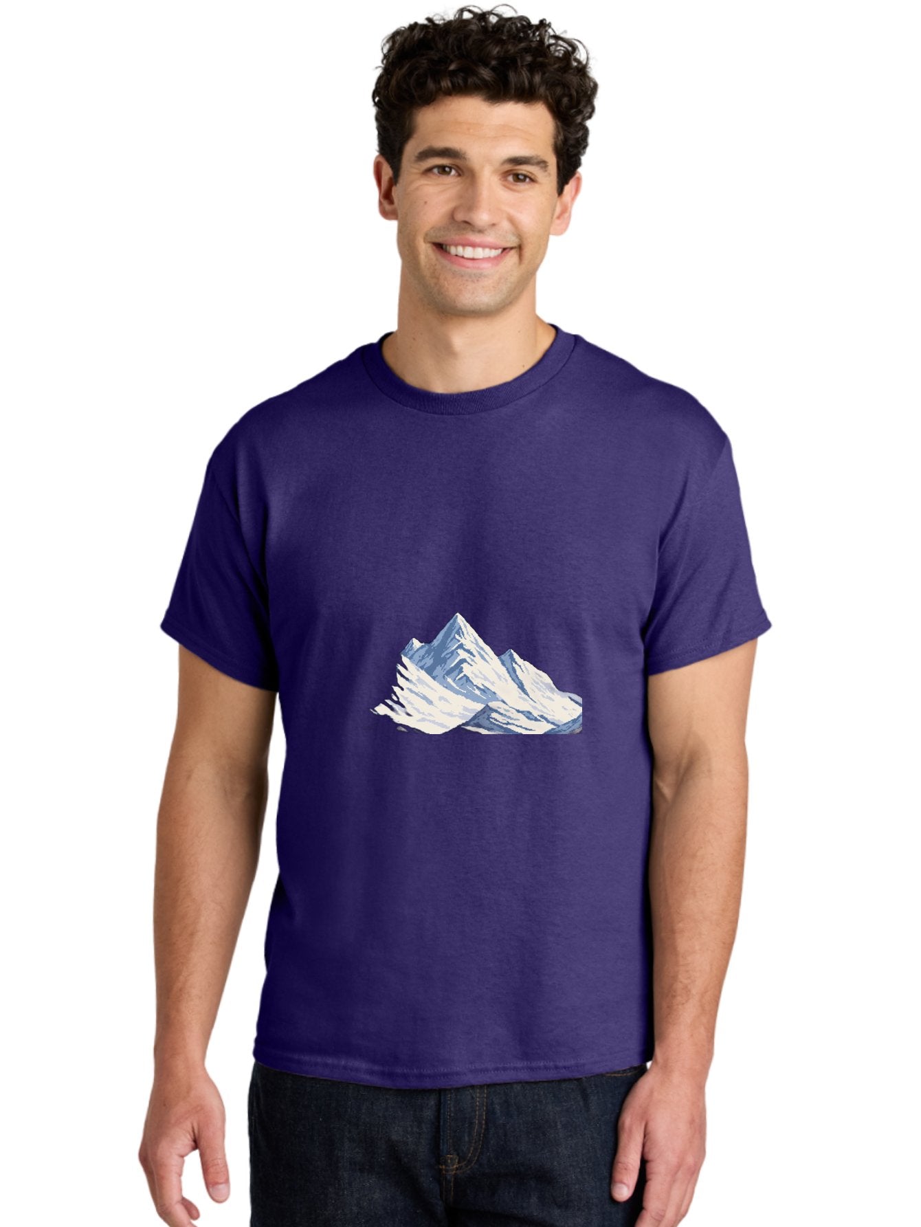Snowy-Mountain-Peaks-1 Men'S Graphic Tee, 100% Cotton, Comfortable Casual Summer Wear, Machine Washable, Vintage Camera, Old Camera, Antique Camera, Black Camera, Classic Photography, Photography Equipment, Nostalgic Device, Film Camera, Bah154 19