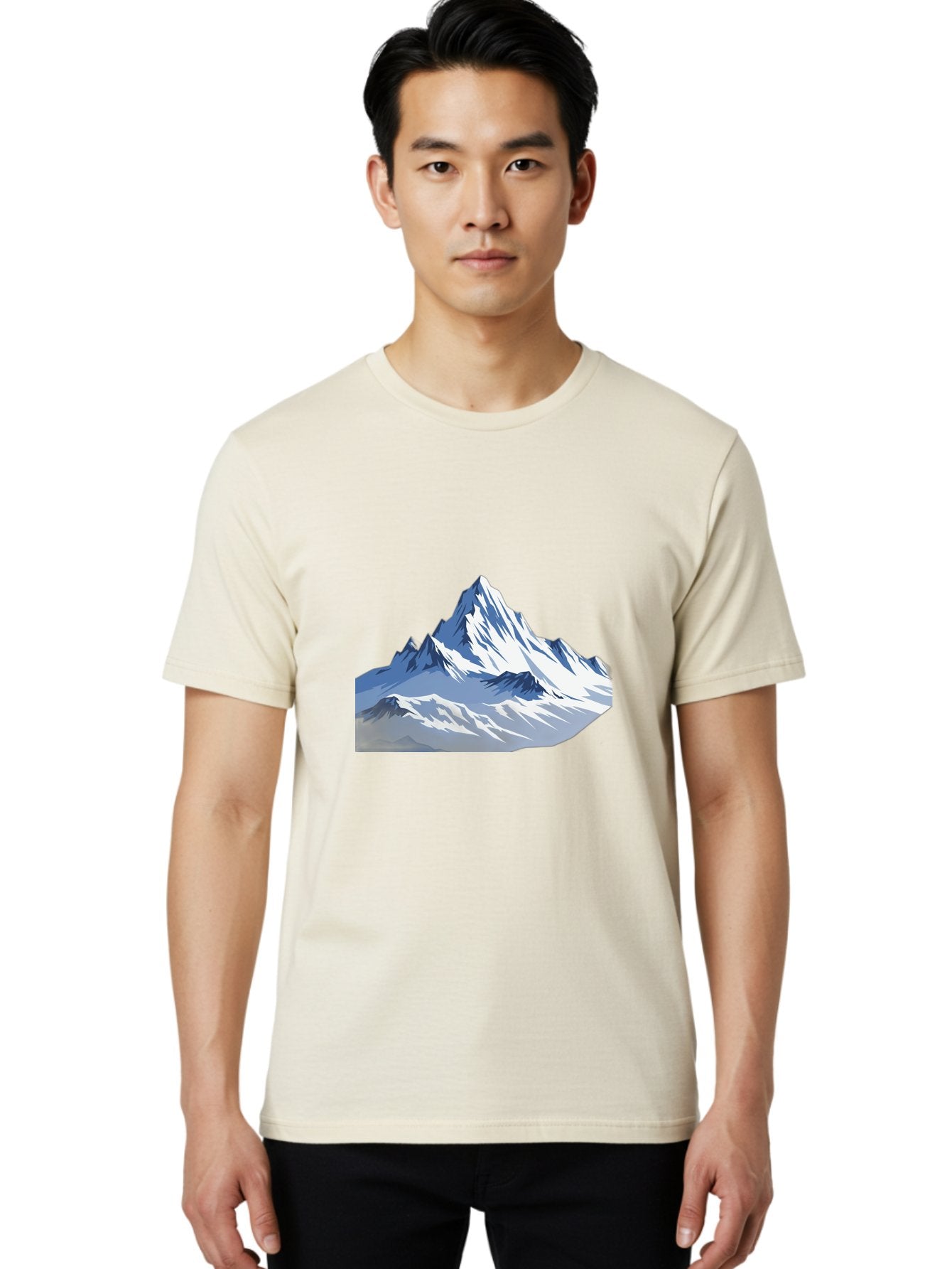 Snowy-Mountain-Peaks Men'S Graphic Tee, 100% Cotton, Comfortable Casual Summer Wear, Machine Washable, Vintage Camera, Old Camera, Antique Camera, Black Camera, Classic Photography, Photography Equipment, Nostalgic Device, Film Camera, Bah155 21