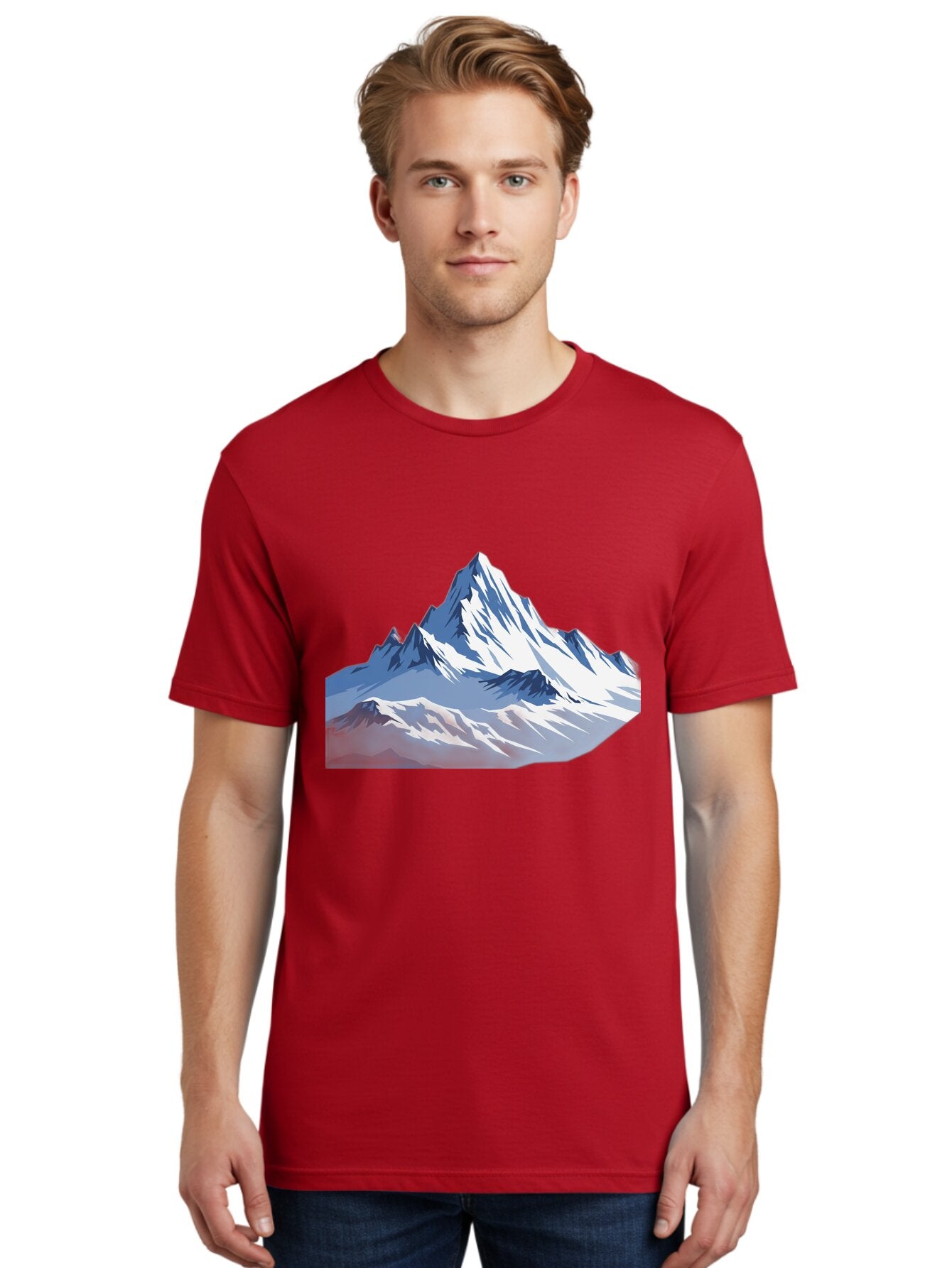 Snowy-Mountain-Peaks Men'S Graphic Tee, 100% Cotton, Comfortable Casual Summer Wear, Machine Washable, Vintage Camera, Old Camera, Antique Camera, Black Camera, Classic Photography, Photography Equipment, Nostalgic Device, Film Camera, Bah155 24