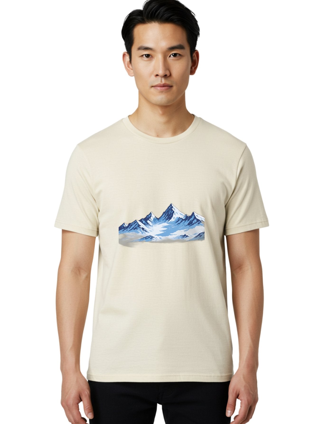 Snowy-Mountains Men'S Graphic Tee, 100% Cotton, Comfortable Casual Summer Wear, Machine Washable, Vintage Camera, Old Camera, Antique Camera, Black Camera, Classic Photography, Photography Equipment, Nostalgic Device, Film Camera, Camera Art Bah158 16
