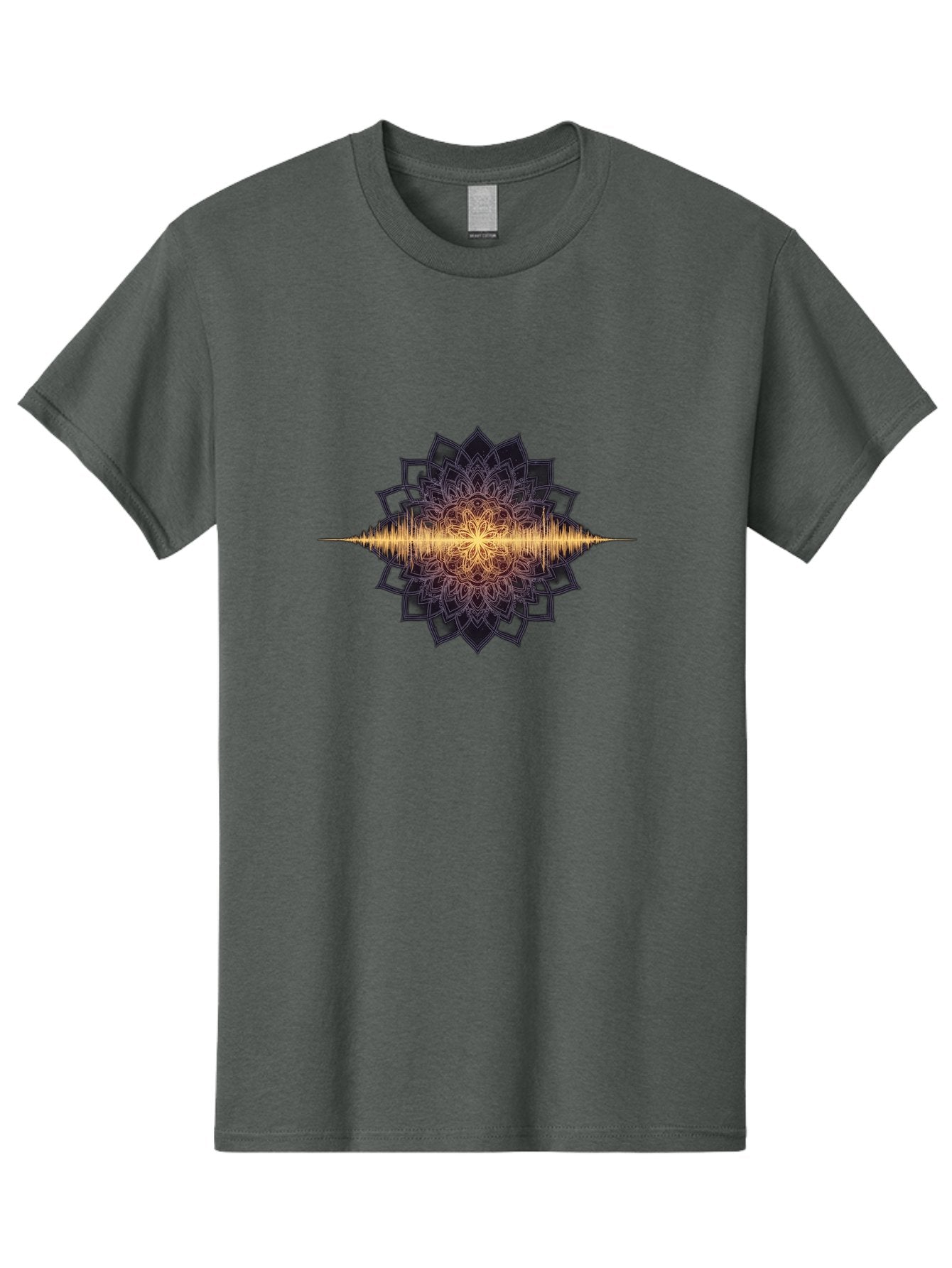 Sound-Wave-Mandala Men'S Graphic Tee, 100% Cotton, Comfortable Casual Summer Wear, Machine Washable, Vintage Camera, Old Camera, Antique Camera, Black Camera, Classic Photography, Photography Equipment, Nostalgic Device, Film Camera, Bah163 8