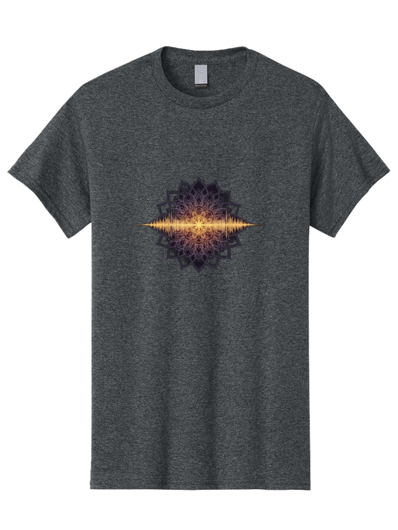 Sound-Wave-Mandala Men'S Graphic Tee, 100% Cotton, Comfortable Casual Summer Wear, Machine Washable, Vintage Camera, Old Camera, Antique Camera, Black Camera, Classic Photography, Photography Equipment, Nostalgic Device, Film Camera, Bah163 9