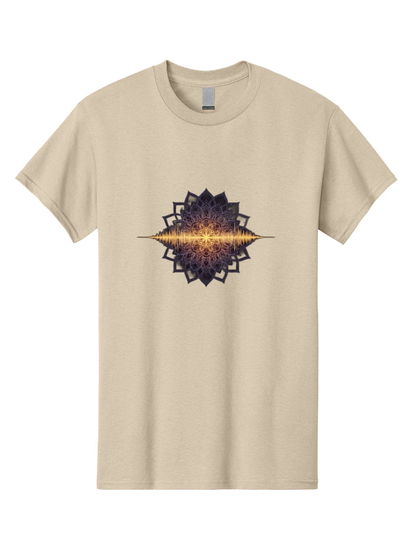 Sound-Wave-Mandala Men'S Graphic Tee, 100% Cotton, Comfortable Casual Summer Wear, Machine Washable, Vintage Camera, Old Camera, Antique Camera, Black Camera, Classic Photography, Photography Equipment, Nostalgic Device, Film Camera, Bah163 5