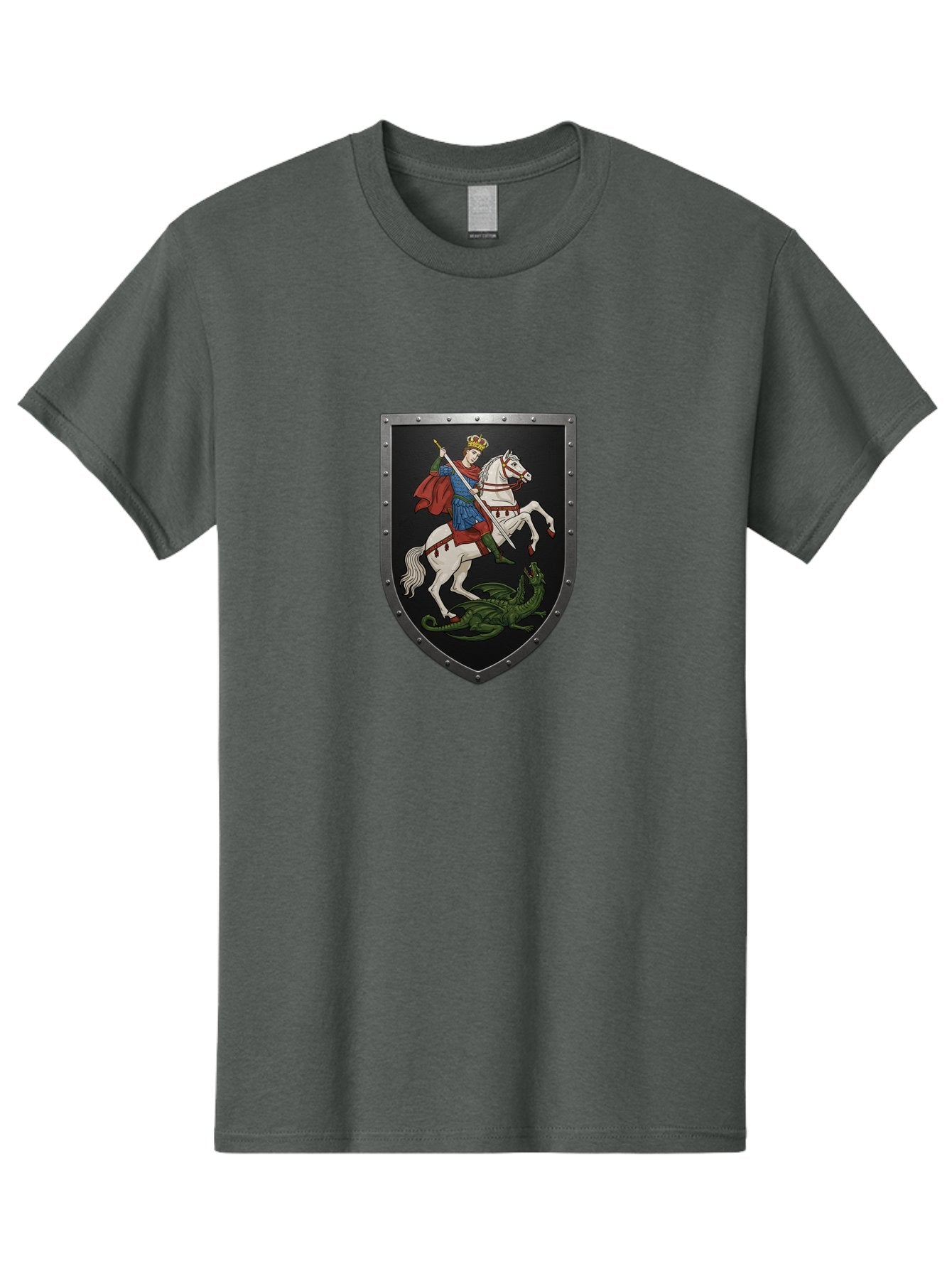 St-George-Slaying-The-Dragon Men'S Graphic Tee, 100% Cotton, Comfortable Casual Summer Wear, Machine Washable, Vintage Camera, Old Camera, Antique Camera, Black Camera, Classic Photography, Photography Equipment, Nostalgic Device, Film Camera, Bah170 11