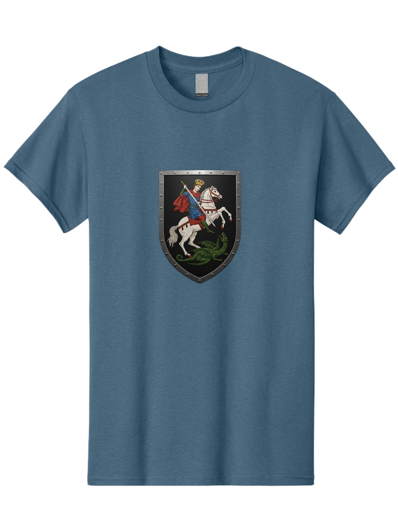 St-George-Slaying-The-Dragon Men'S Graphic Tee, 100% Cotton, Comfortable Casual Summer Wear, Machine Washable, Vintage Camera, Old Camera, Antique Camera, Black Camera, Classic Photography, Photography Equipment, Nostalgic Device, Film Camera, Bah170 9