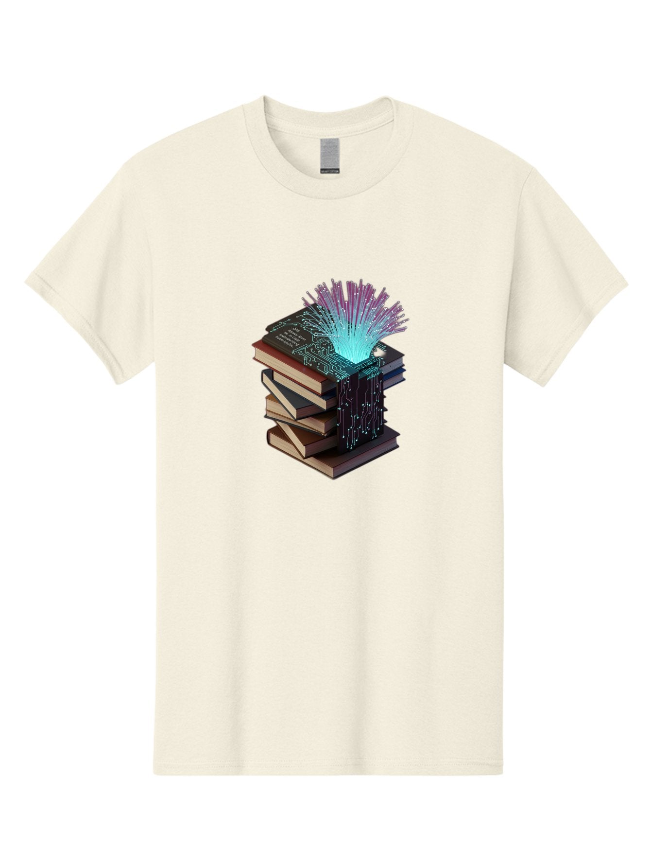 Stacked-Books-With-Circuit-Board-And-Data-Streams Men'S Graphic Tee, 100% Cotton, Comfortable Casual Summer Wear, Machine Washable, Vintage Camera, Old Camera, Antique Camera, Black Camera, Classic Photography, Photography Equipment, Bah172 10