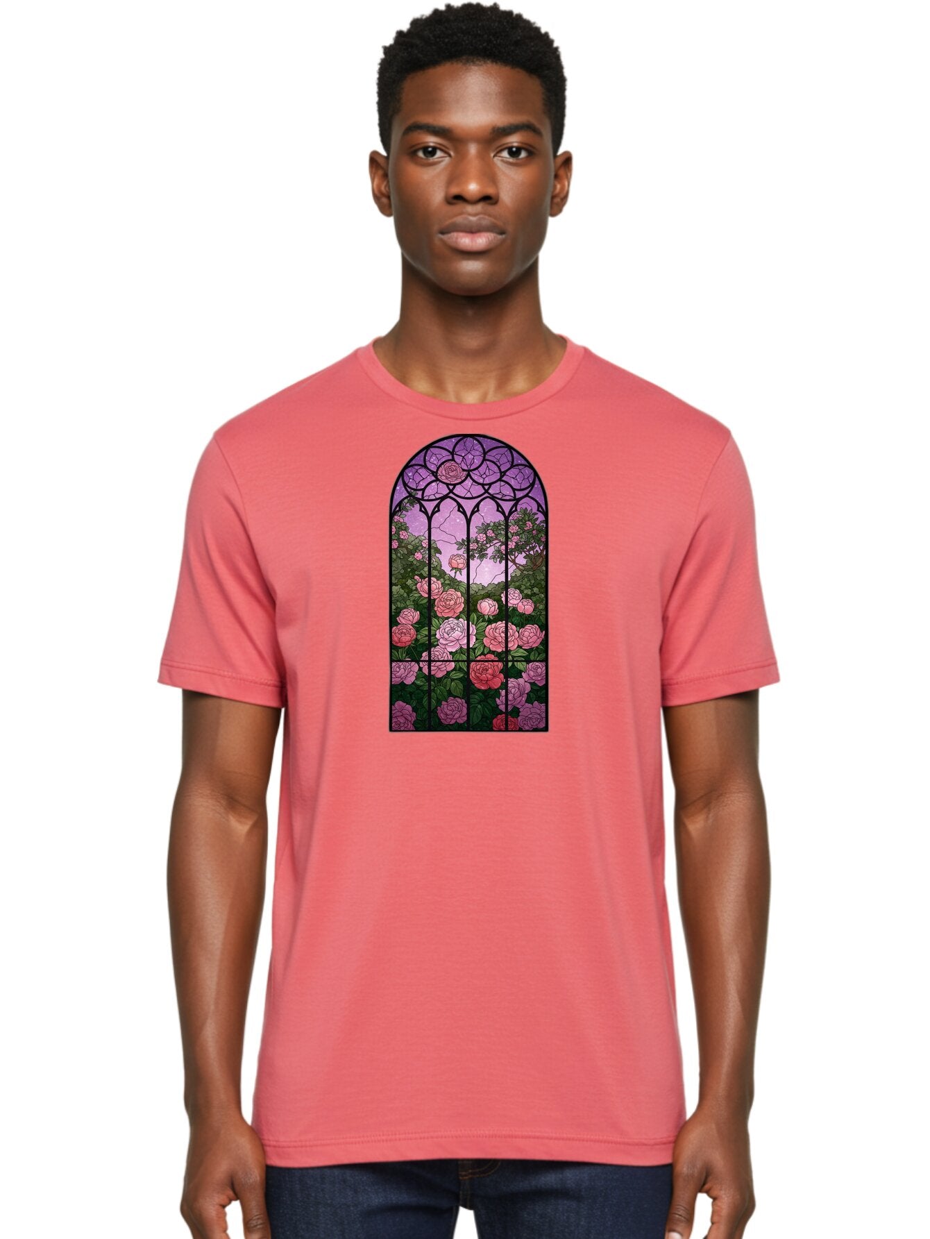 Stained-Glass-Window Men'S Graphic Tee, 100% Cotton, Comfortable Casual Summer Wear, Machine Washable, Vintage Camera, Old Camera, Antique Camera, Black Camera, Classic Photography, Photography Equipment, Nostalgic Device, Film Camera, Bah175 30