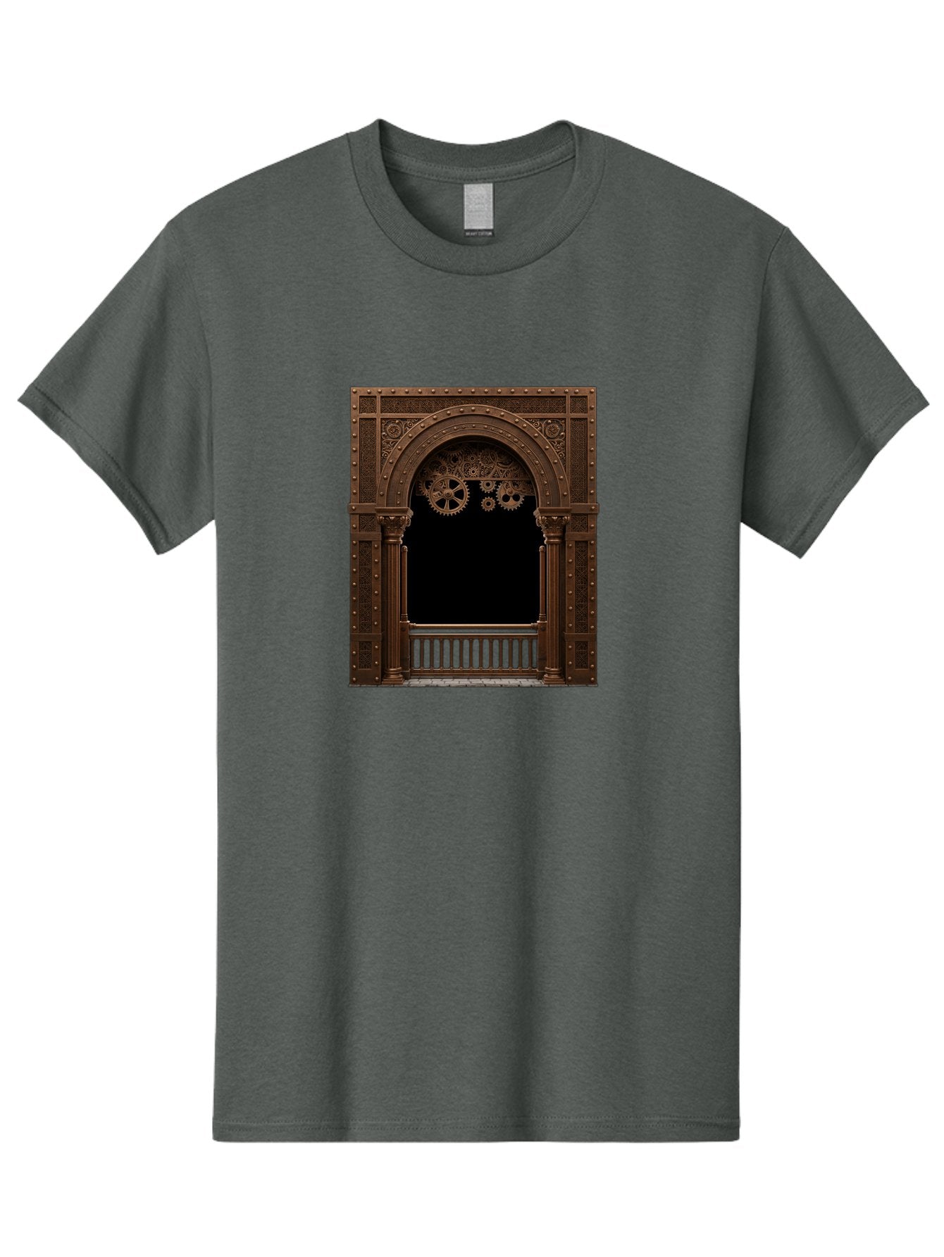 Steampunk-Archway Men'S Graphic Tee, 100% Cotton, Comfortable Casual Summer Wear, Machine Washable, Vintage Camera, Old Camera, Antique Camera, Black Camera, Classic Photography, Photography Equipment, Nostalgic Device, Film Camera, Camera Art Bah179 5