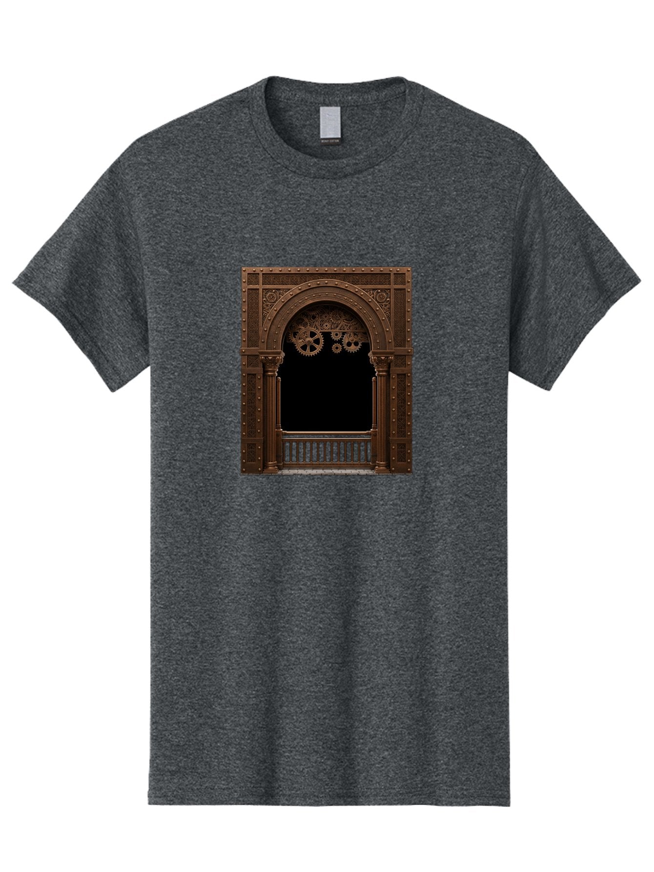 Steampunk-Archway Men'S Graphic Tee, 100% Cotton, Comfortable Casual Summer Wear, Machine Washable, Vintage Camera, Old Camera, Antique Camera, Black Camera, Classic Photography, Photography Equipment, Nostalgic Device, Film Camera, Camera Art Bah179 6