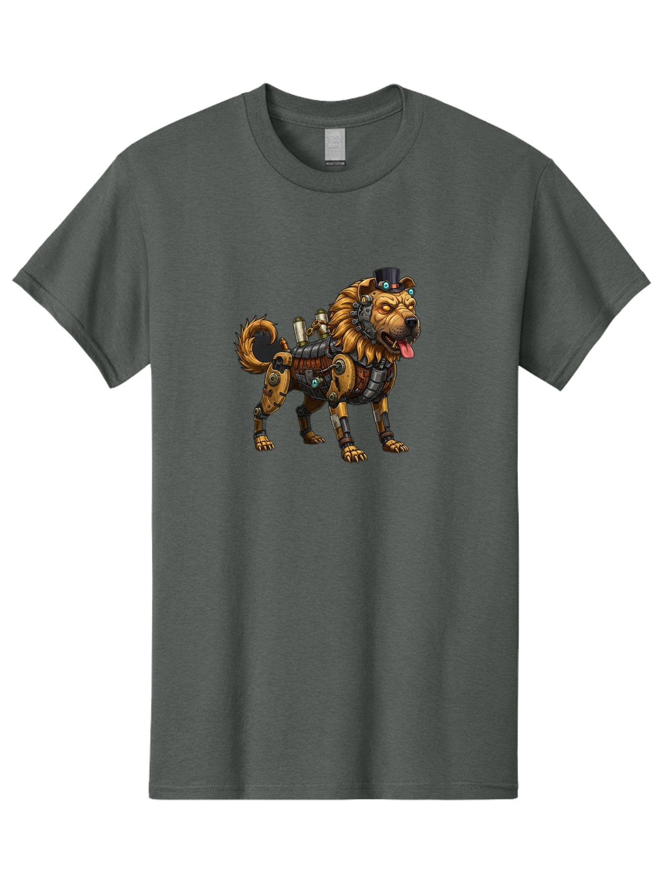 Steampunk-Dog Men'S Graphic Tee, 100% Cotton, Comfortable Casual Summer Wear, Machine Washable, Vintage Camera, Old Camera, Antique Camera, Black Camera, Classic Photography, Photography Equipment, Nostalgic Device, Film Camera, Camera Art Bah181 6