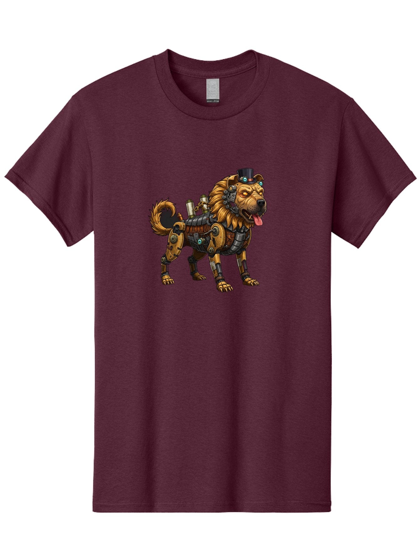 Steampunk-Dog Men'S Graphic Tee, 100% Cotton, Comfortable Casual Summer Wear, Machine Washable, Vintage Camera, Old Camera, Antique Camera, Black Camera, Classic Photography, Photography Equipment, Nostalgic Device, Film Camera, Camera Art Bah181 3