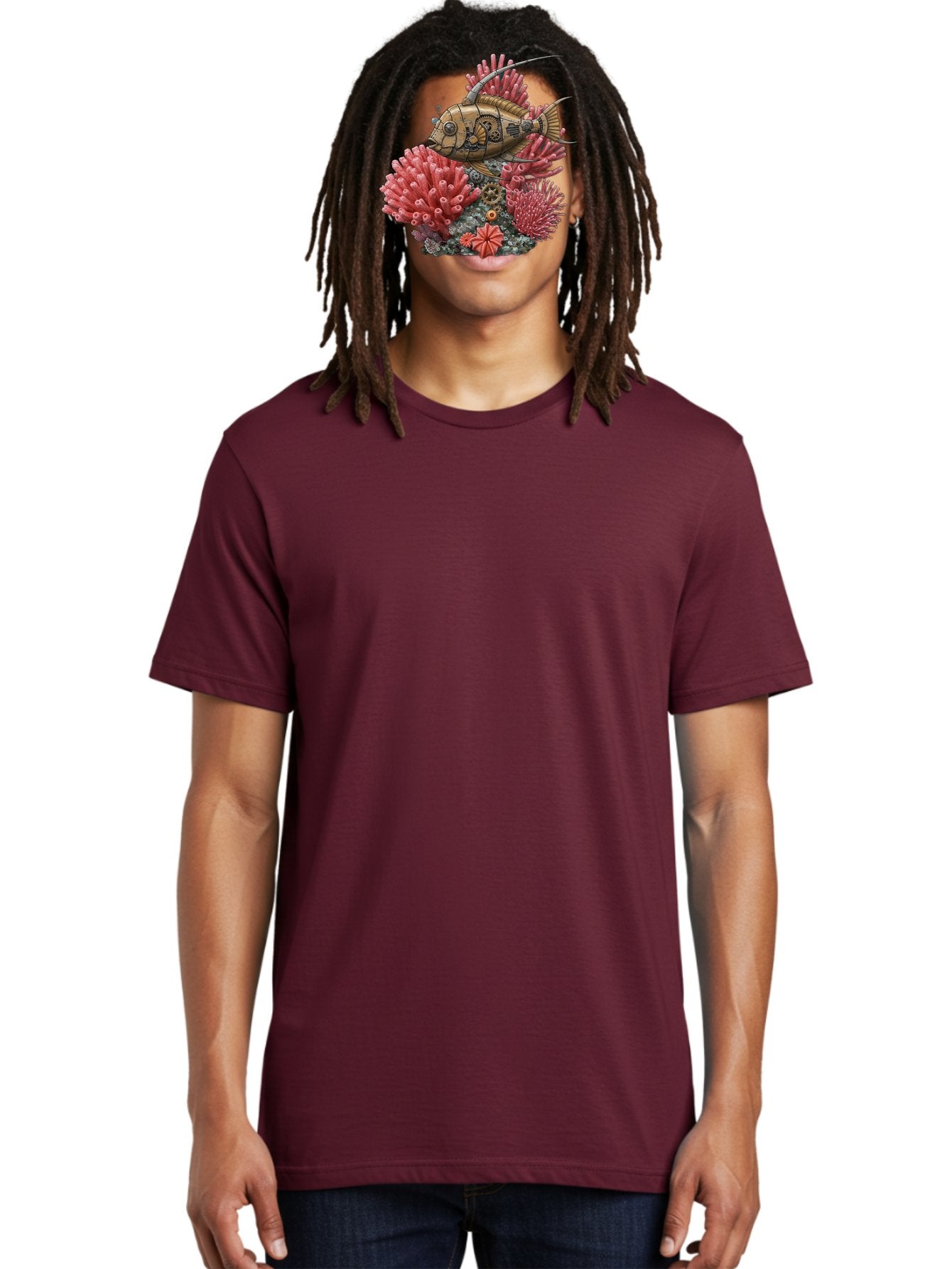 Steampunk-Fish Men'S Graphic Tee, 100% Cotton, Comfortable Casual Summer Wear, Machine Washable, Vintage Camera, Old Camera, Antique Camera, Black Camera, Classic Photography, Photography Equipment, Nostalgic Device, Film Camera, Camera Art Bah182 16