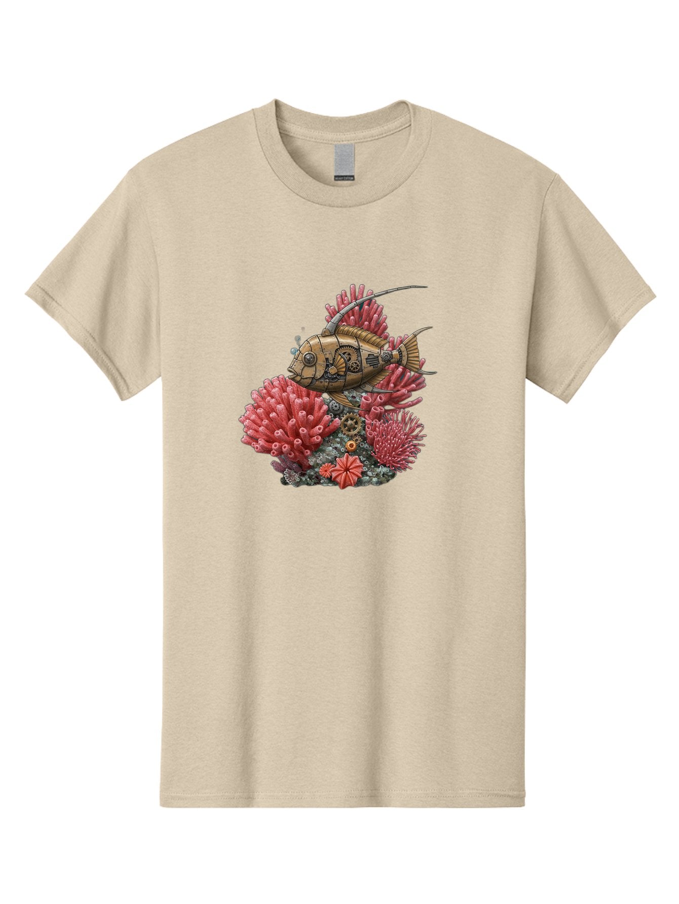 Steampunk-Fish Men'S Graphic Tee, 100% Cotton, Comfortable Casual Summer Wear, Machine Washable, Vintage Camera, Old Camera, Antique Camera, Black Camera, Classic Photography, Photography Equipment, Nostalgic Device, Film Camera, Camera Art Bah182 3