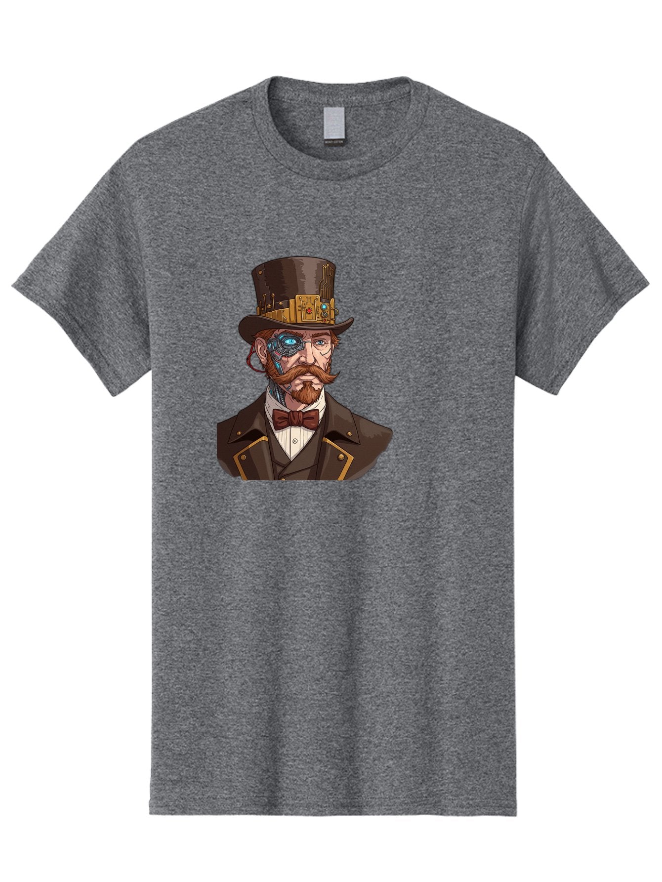 Steampunk-Gentleman Men'S Graphic Tee, 100% Cotton, Comfortable Casual Summer Wear, Machine Washable, Vintage Camera, Old Camera, Antique Camera, Black Camera, Classic Photography, Photography Equipment, Nostalgic Device, Film Camera, Bah183 13