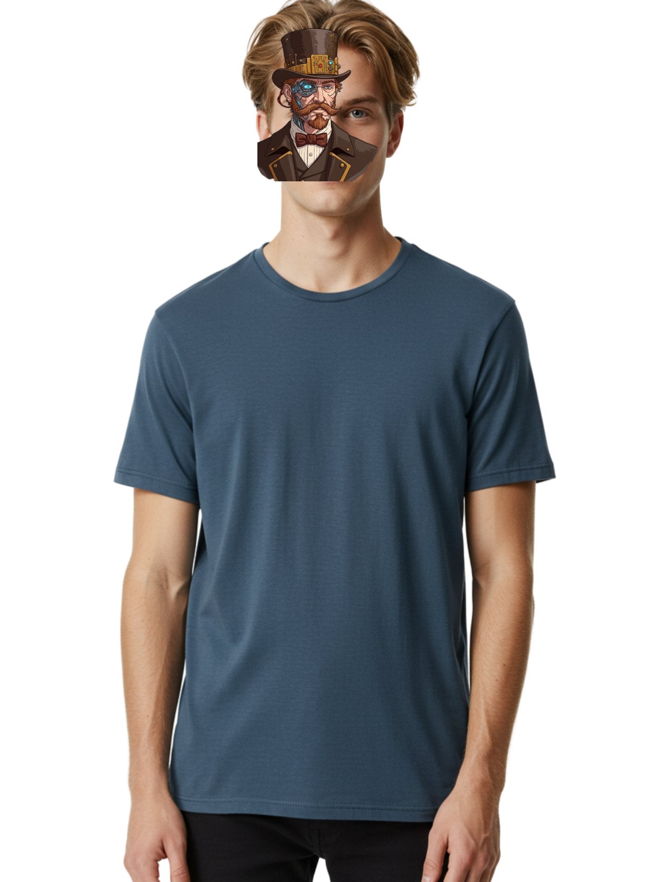 Steampunk-Gentleman Men'S Graphic Tee, 100% Cotton, Comfortable Casual Summer Wear, Machine Washable, Vintage Camera, Old Camera, Antique Camera, Black Camera, Classic Photography, Photography Equipment, Nostalgic Device, Film Camera, Bah183 18