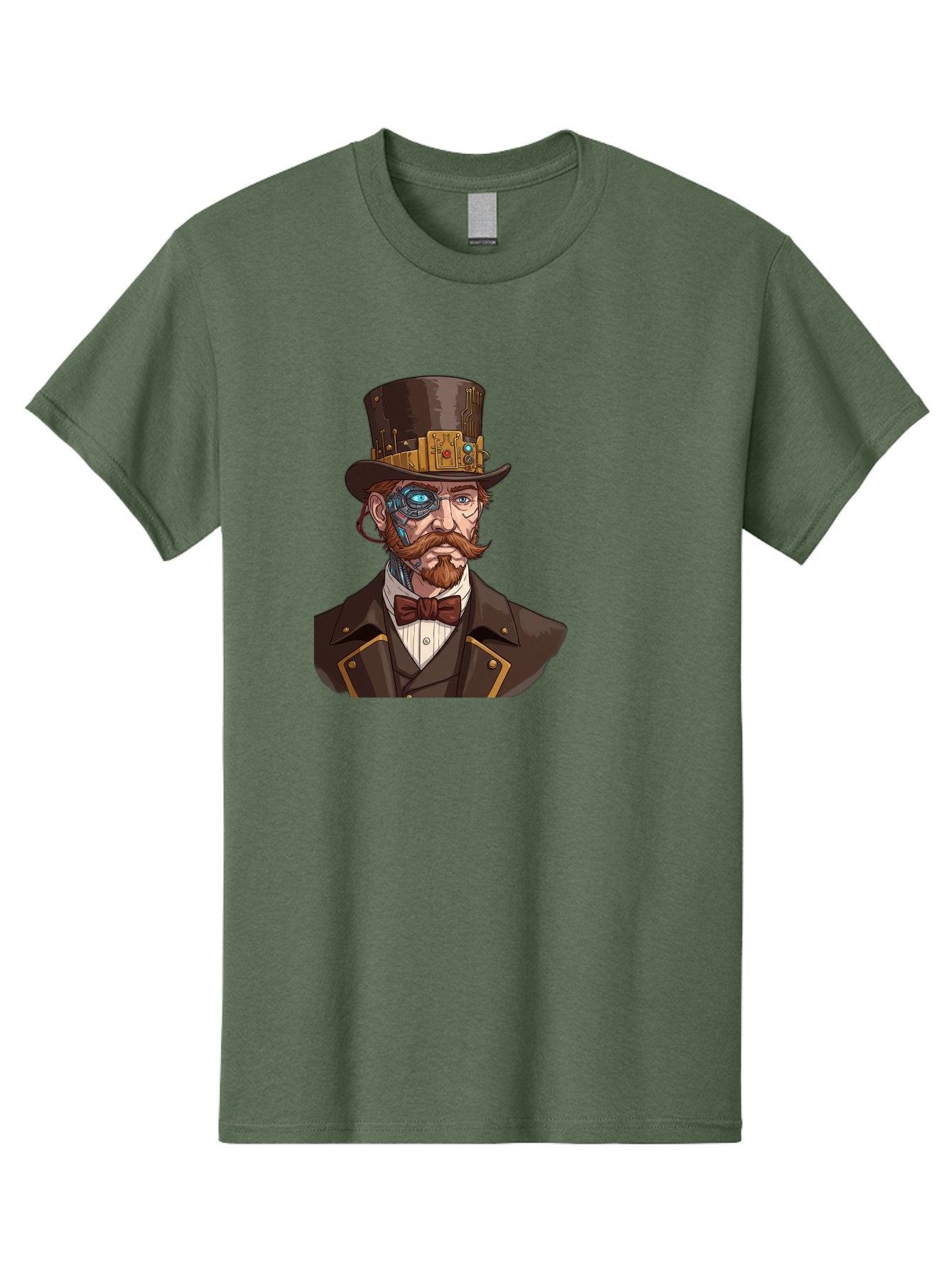 Steampunk-Gentleman Men'S Graphic Tee, 100% Cotton, Comfortable Casual Summer Wear, Machine Washable, Vintage Camera, Old Camera, Antique Camera, Black Camera, Classic Photography, Photography Equipment, Nostalgic Device, Film Camera, Bah183