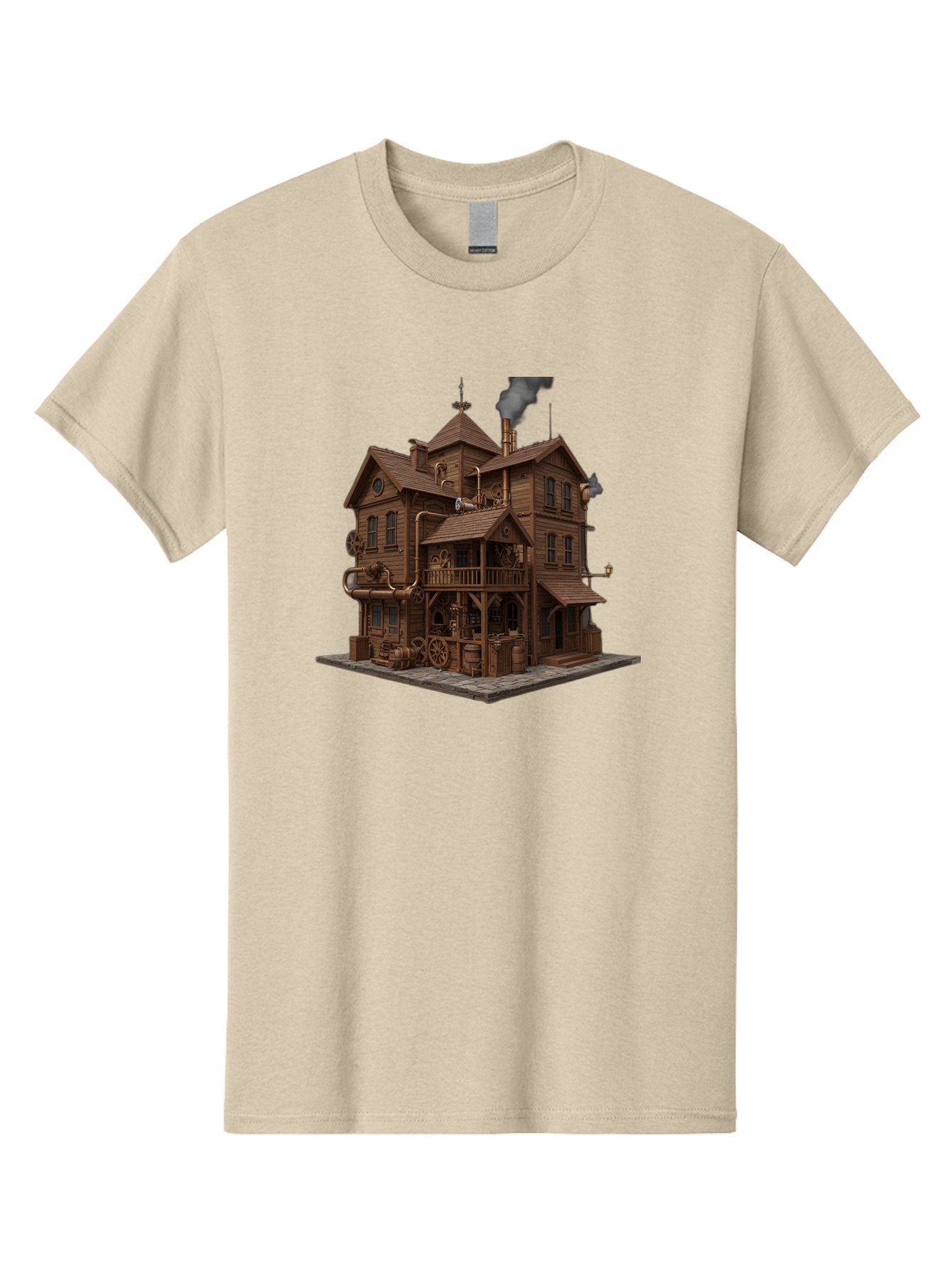 Steampunk-House Men'S Graphic Tee, 100% Cotton, Comfortable Casual Summer Wear, Machine Washable, Vintage Camera, Old Camera, Antique Camera, Black Camera, Classic Photography, Photography Equipment, Nostalgic Device, Film Camera, Camera Art Bah184 3