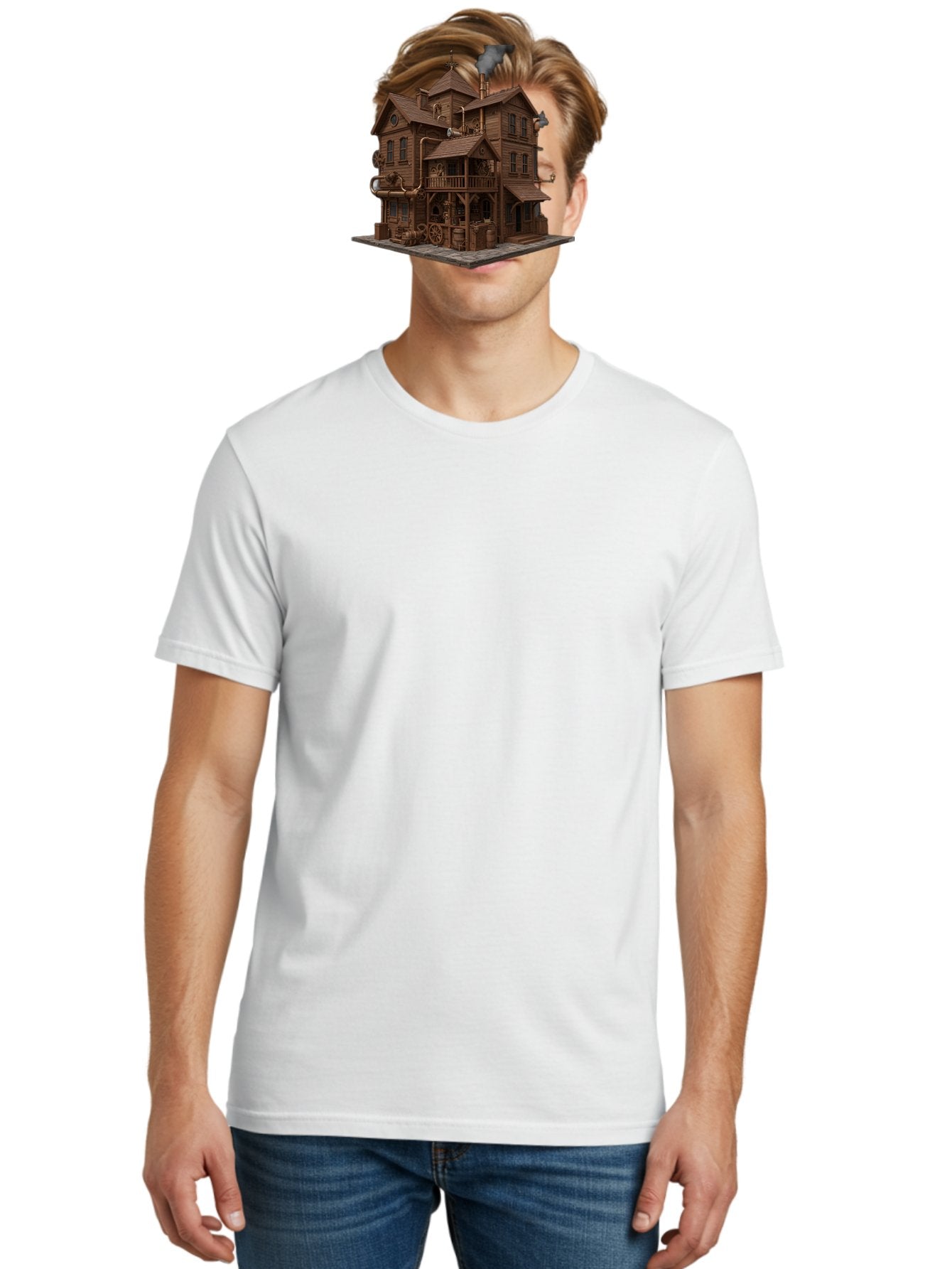 Steampunk-House Men'S Graphic Tee, 100% Cotton, Comfortable Casual Summer Wear, Machine Washable, Vintage Camera, Old Camera, Antique Camera, Black Camera, Classic Photography, Photography Equipment, Nostalgic Device, Film Camera, Camera Art Bah184 24