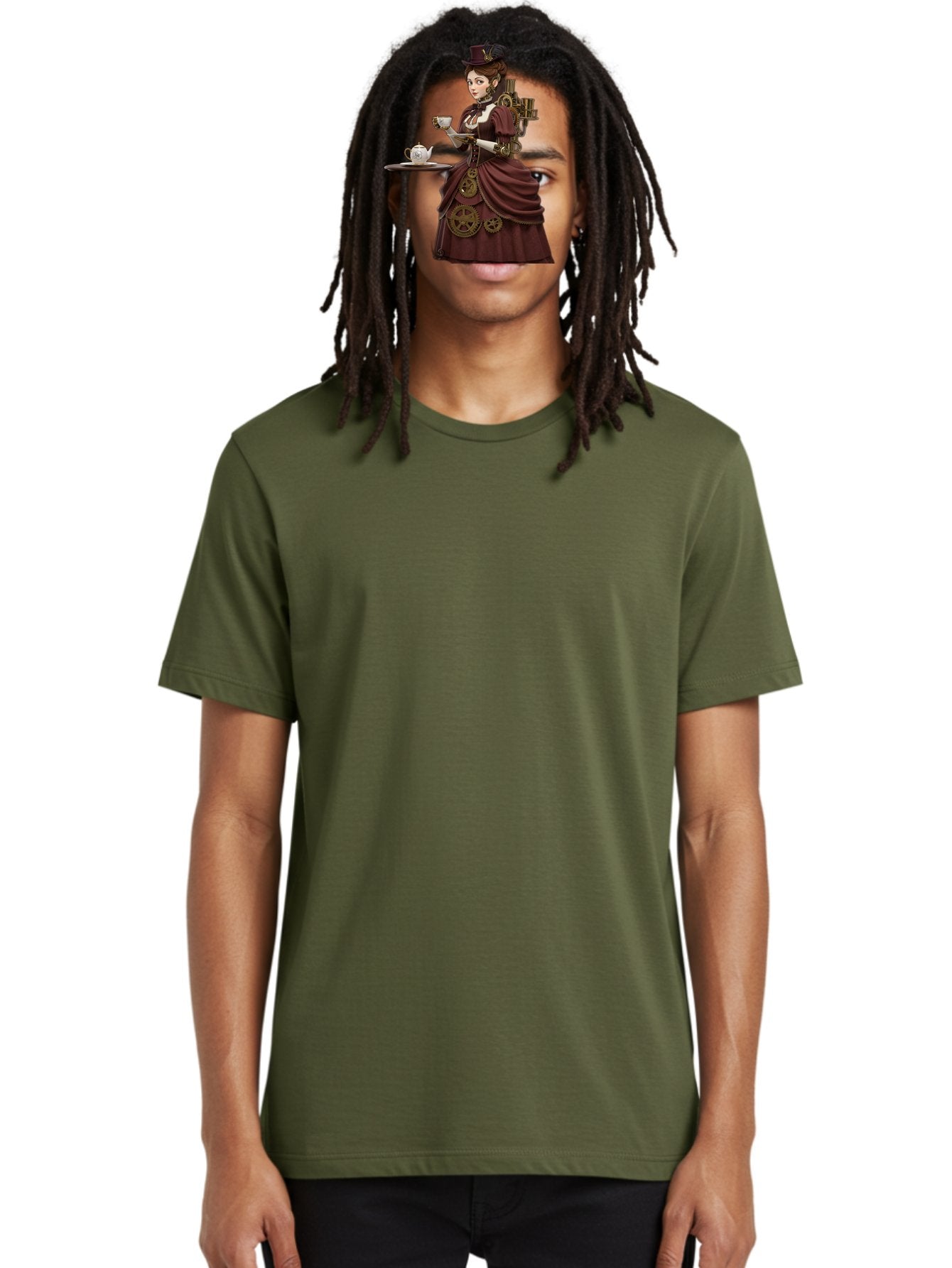 Steampunk-Lady Men'S Graphic Tee, 100% Cotton, Comfortable Casual Summer Wear, Machine Washable, Vintage Camera, Old Camera, Antique Camera, Black Camera, Classic Photography, Photography Equipment, Nostalgic Device, Film Camera, Camera Art Bah185 30