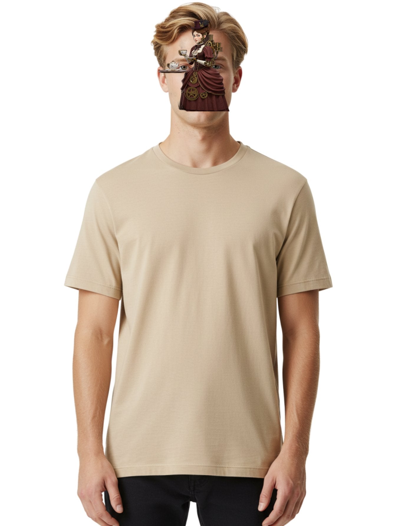 Steampunk-Lady Men'S Graphic Tee, 100% Cotton, Comfortable Casual Summer Wear, Machine Washable, Vintage Camera, Old Camera, Antique Camera, Black Camera, Classic Photography, Photography Equipment, Nostalgic Device, Film Camera, Camera Art Bah185 19