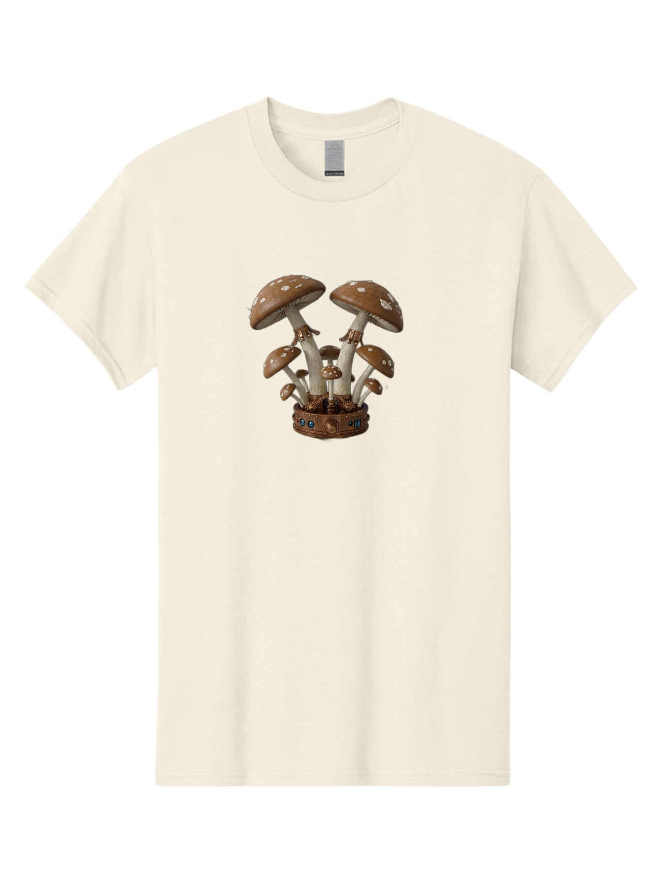 Steampunk-Mushrooms Men'S Graphic Tee, 100% Cotton, Comfortable Casual Summer Wear, Machine Washable, Vintage Camera, Old Camera, Antique Camera, Black Camera, Classic Photography, Photography Equipment, Nostalgic Device, Film Camera, Bah187 9