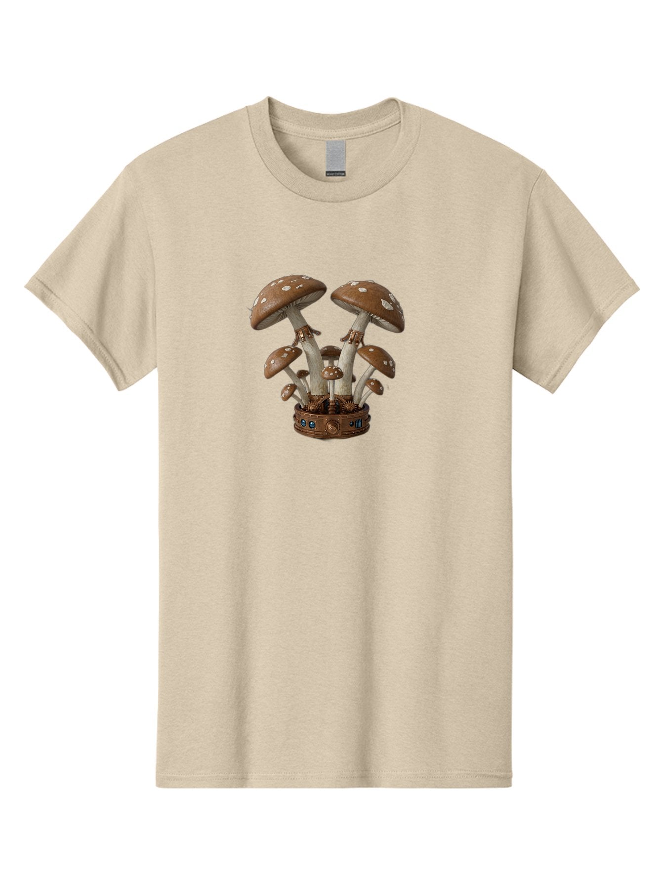 Steampunk-Mushrooms Men'S Graphic Tee, 100% Cotton, Comfortable Casual Summer Wear, Machine Washable, Vintage Camera, Old Camera, Antique Camera, Black Camera, Classic Photography, Photography Equipment, Nostalgic Device, Film Camera, Bah187 15