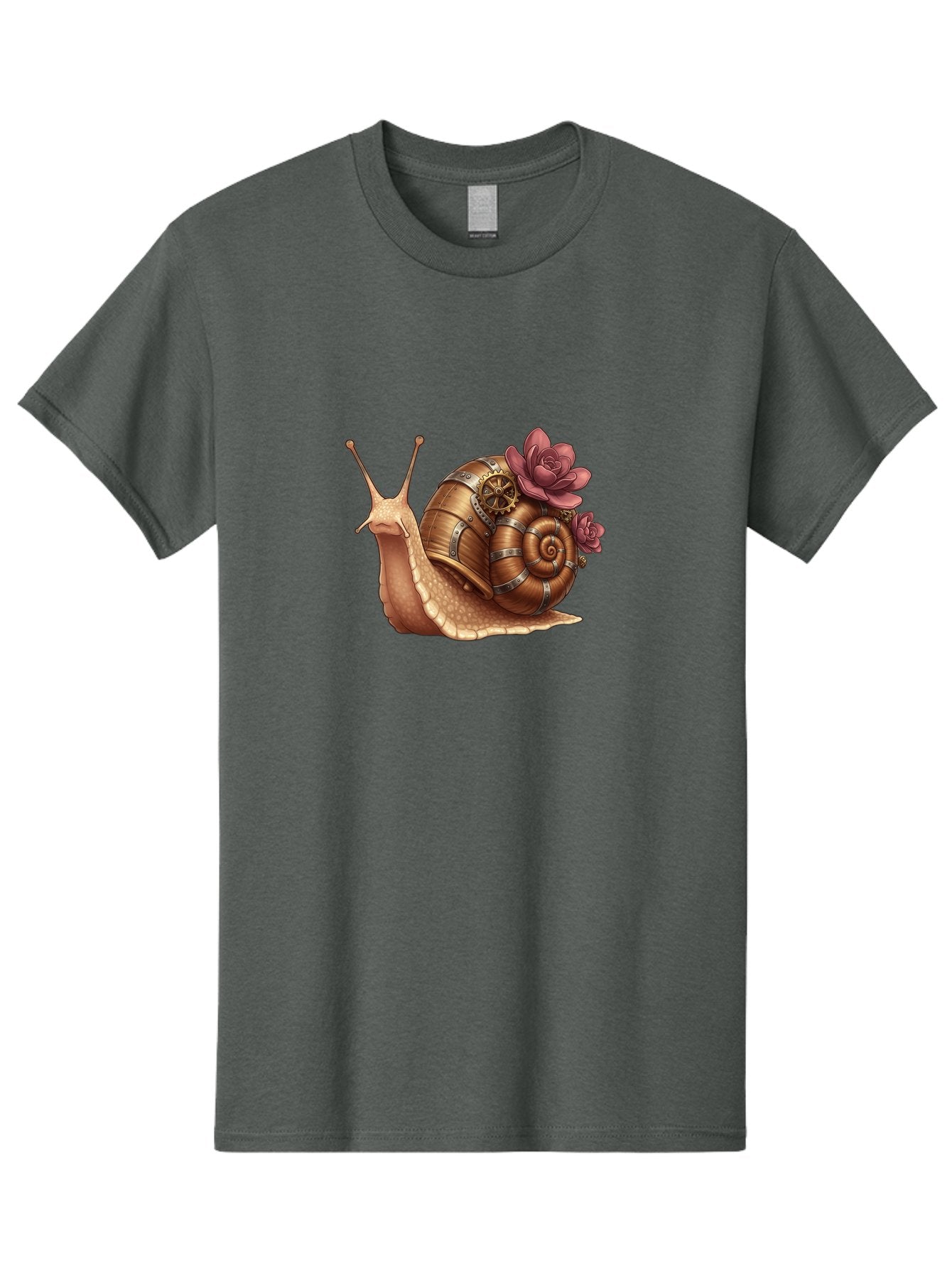 Steampunk-Snail Men'S Graphic Tee, 100% Cotton, Comfortable Casual Summer Wear, Machine Washable, Vintage Camera, Old Camera, Antique Camera, Black Camera, Classic Photography, Photography Equipment, Nostalgic Device, Film Camera, Camera Art Bah188 12