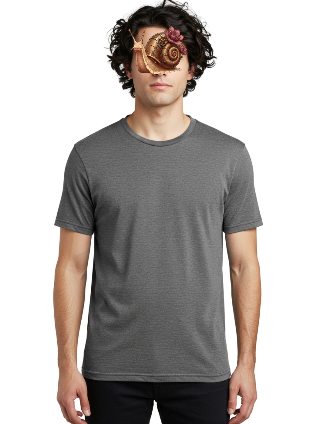 Steampunk-Snail Men'S Graphic Tee, 100% Cotton, Comfortable Casual Summer Wear, Machine Washable, Vintage Camera, Old Camera, Antique Camera, Black Camera, Classic Photography, Photography Equipment, Nostalgic Device, Film Camera, Camera Art Bah188 17