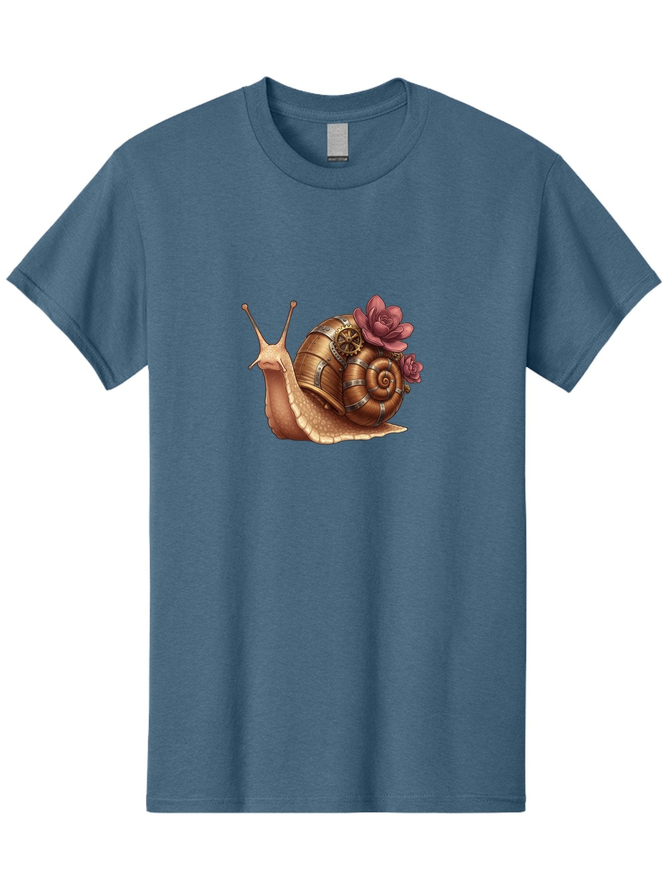 Steampunk-Snail Men'S Graphic Tee, 100% Cotton, Comfortable Casual Summer Wear, Machine Washable, Vintage Camera, Old Camera, Antique Camera, Black Camera, Classic Photography, Photography Equipment, Nostalgic Device, Film Camera, Camera Art Bah188 5