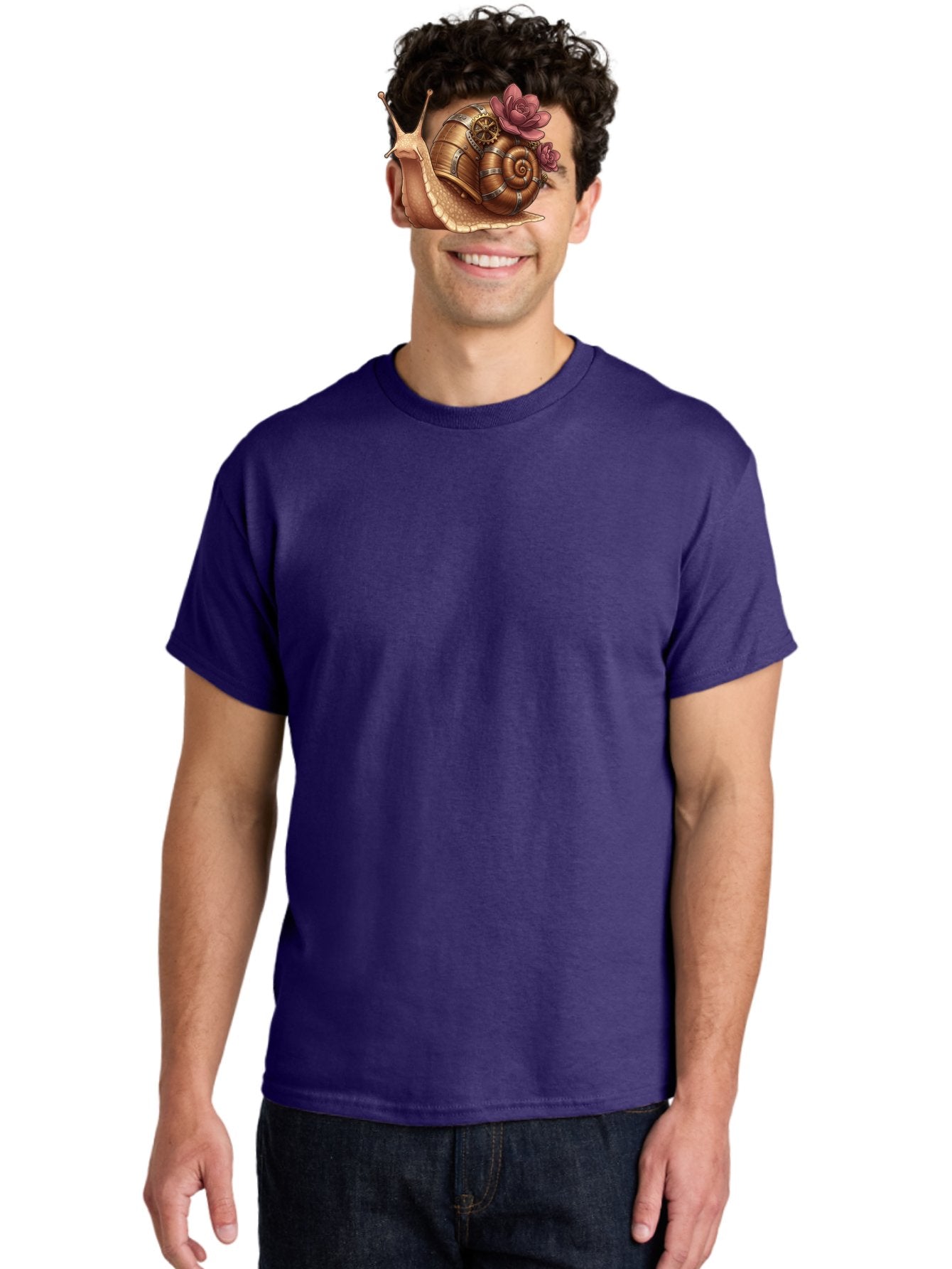 Steampunk-Snail Men'S Graphic Tee, 100% Cotton, Comfortable Casual Summer Wear, Machine Washable, Vintage Camera, Old Camera, Antique Camera, Black Camera, Classic Photography, Photography Equipment, Nostalgic Device, Film Camera, Camera Art Bah188 25