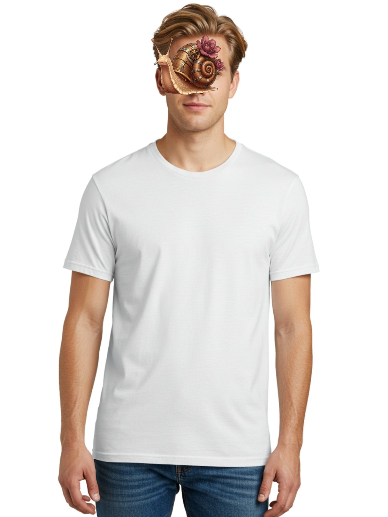 Steampunk-Snail Men'S Graphic Tee, 100% Cotton, Comfortable Casual Summer Wear, Machine Washable, Vintage Camera, Old Camera, Antique Camera, Black Camera, Classic Photography, Photography Equipment, Nostalgic Device, Film Camera, Camera Art Bah188 20