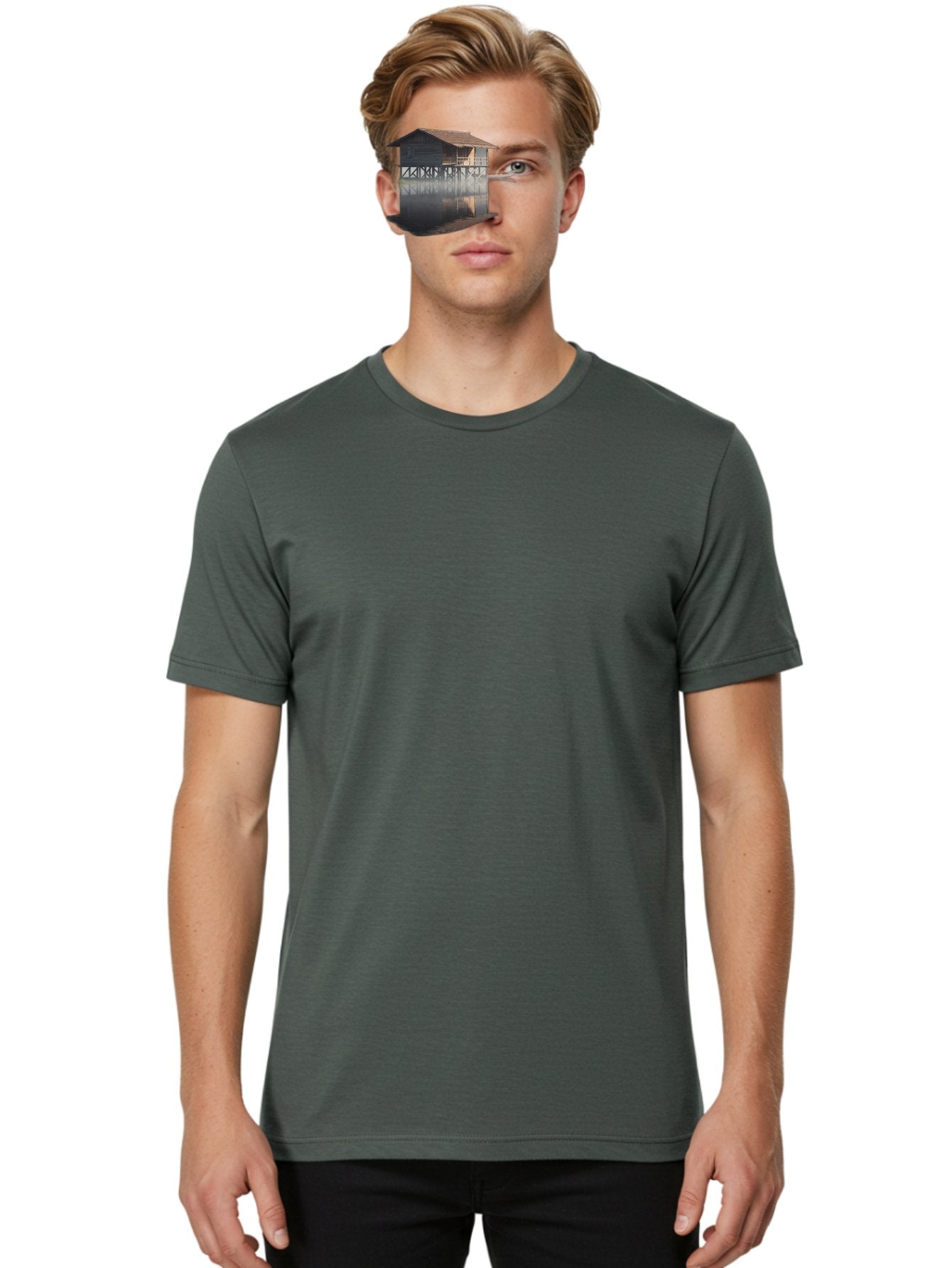 Stilt-House-1 Men'S Graphic Tee, 100% Cotton, Comfortable Casual Summer Wear, Machine Washable, Vintage Camera, Old Camera, Antique Camera, Black Camera, Classic Photography, Photography Equipment, Nostalgic Device, Film Camera, Camera Art Bah189 19