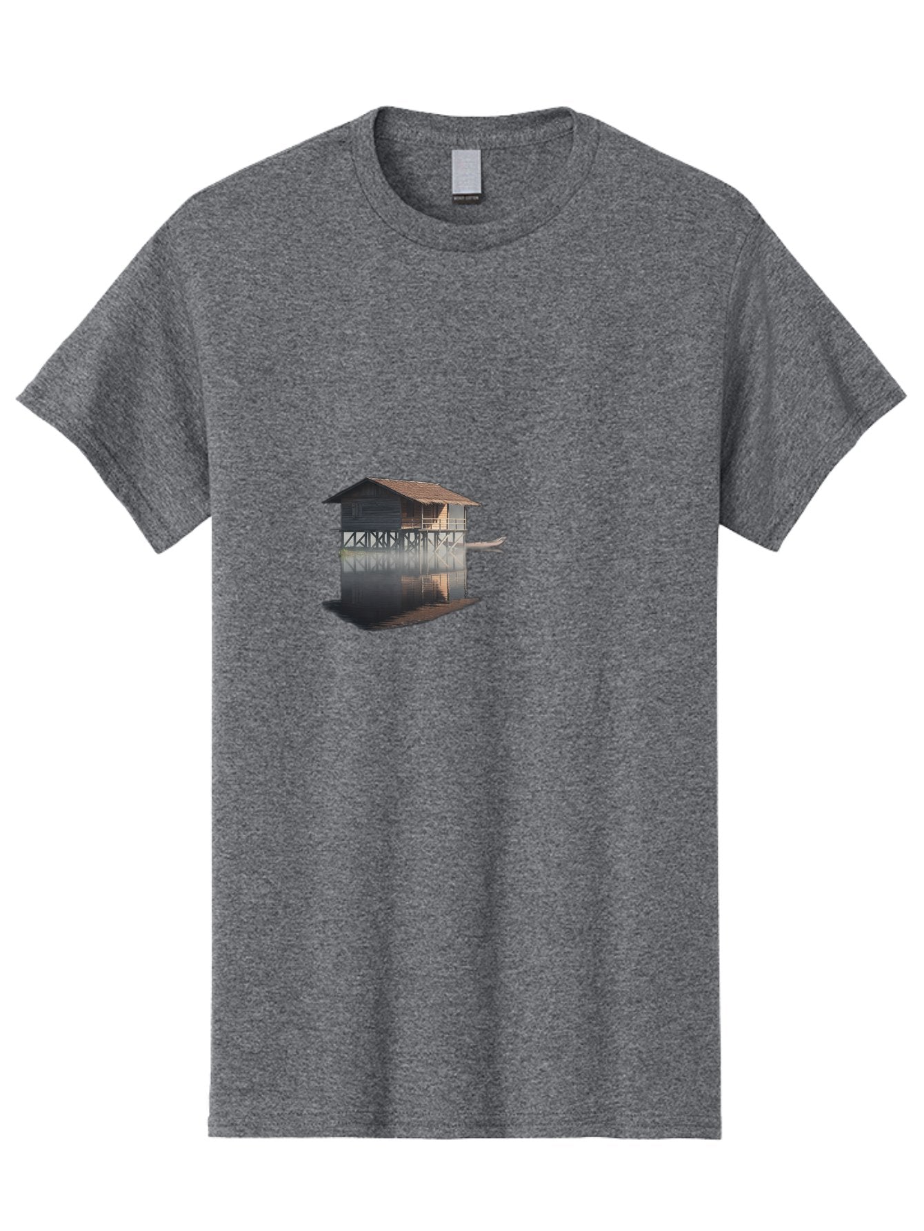 Stilt-House-1 Men'S Graphic Tee, 100% Cotton, Comfortable Casual Summer Wear, Machine Washable, Vintage Camera, Old Camera, Antique Camera, Black Camera, Classic Photography, Photography Equipment, Nostalgic Device, Film Camera, Camera Art Bah189
