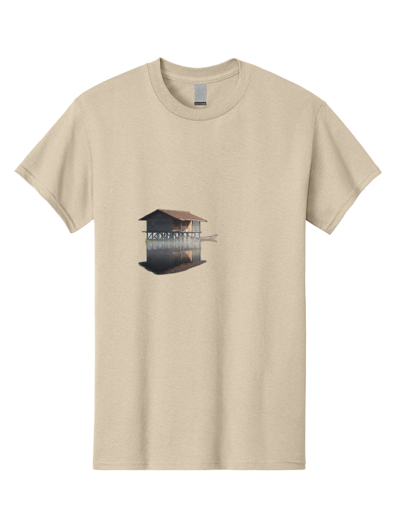Stilt-House-1 Men'S Graphic Tee, 100% Cotton, Comfortable Casual Summer Wear, Machine Washable, Vintage Camera, Old Camera, Antique Camera, Black Camera, Classic Photography, Photography Equipment, Nostalgic Device, Film Camera, Camera Art Bah189 5