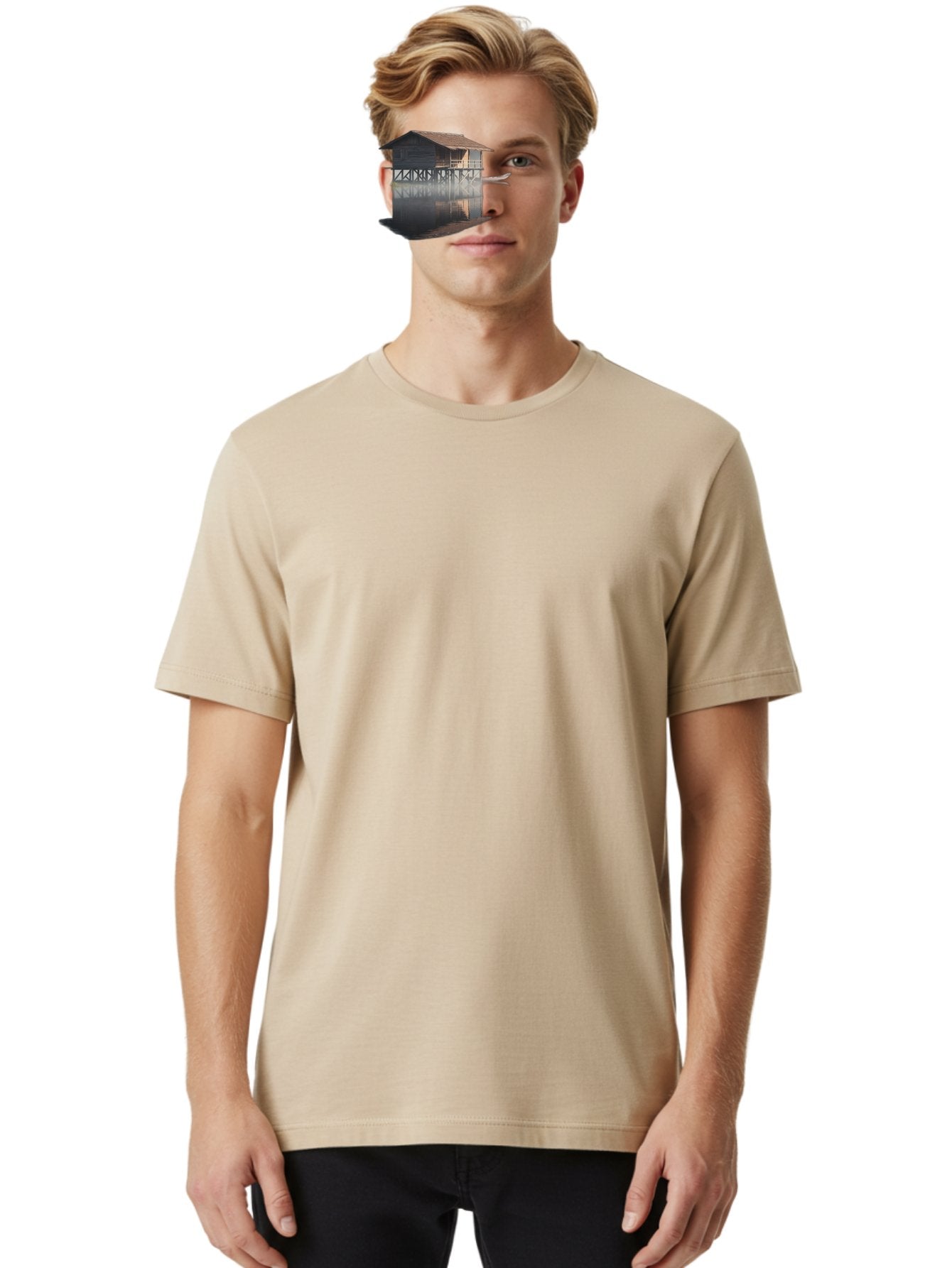 Stilt-House-1 Men'S Graphic Tee, 100% Cotton, Comfortable Casual Summer Wear, Machine Washable, Vintage Camera, Old Camera, Antique Camera, Black Camera, Classic Photography, Photography Equipment, Nostalgic Device, Film Camera, Camera Art Bah189 23