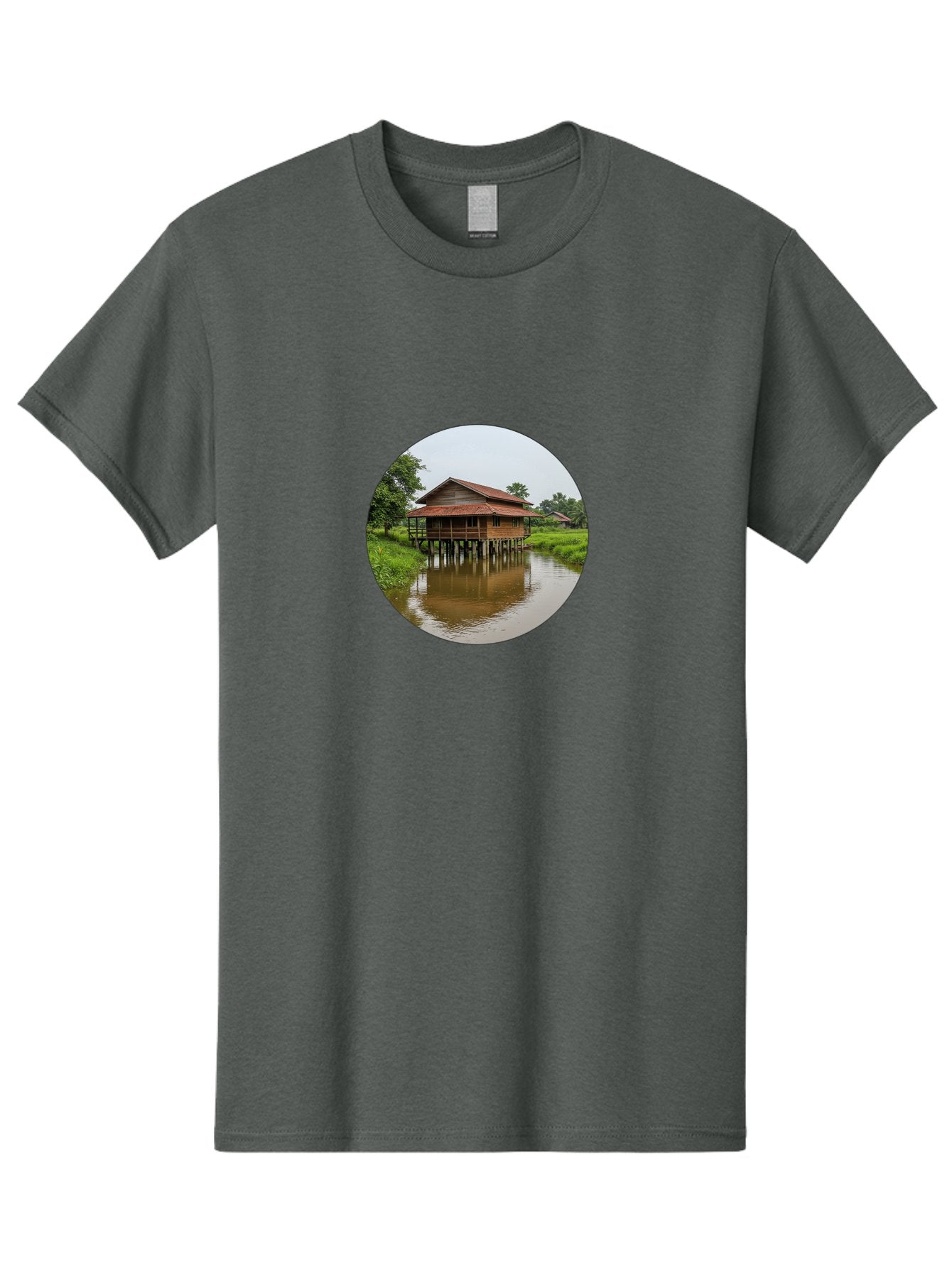 Stilt-House-2 Men'S Graphic Tee, 100% Cotton, Comfortable Casual Summer Wear, Machine Washable, Vintage Camera, Old Camera, Antique Camera, Black Camera, Classic Photography, Photography Equipment, Nostalgic Device, Film Camera, Camera Art Bah190 6