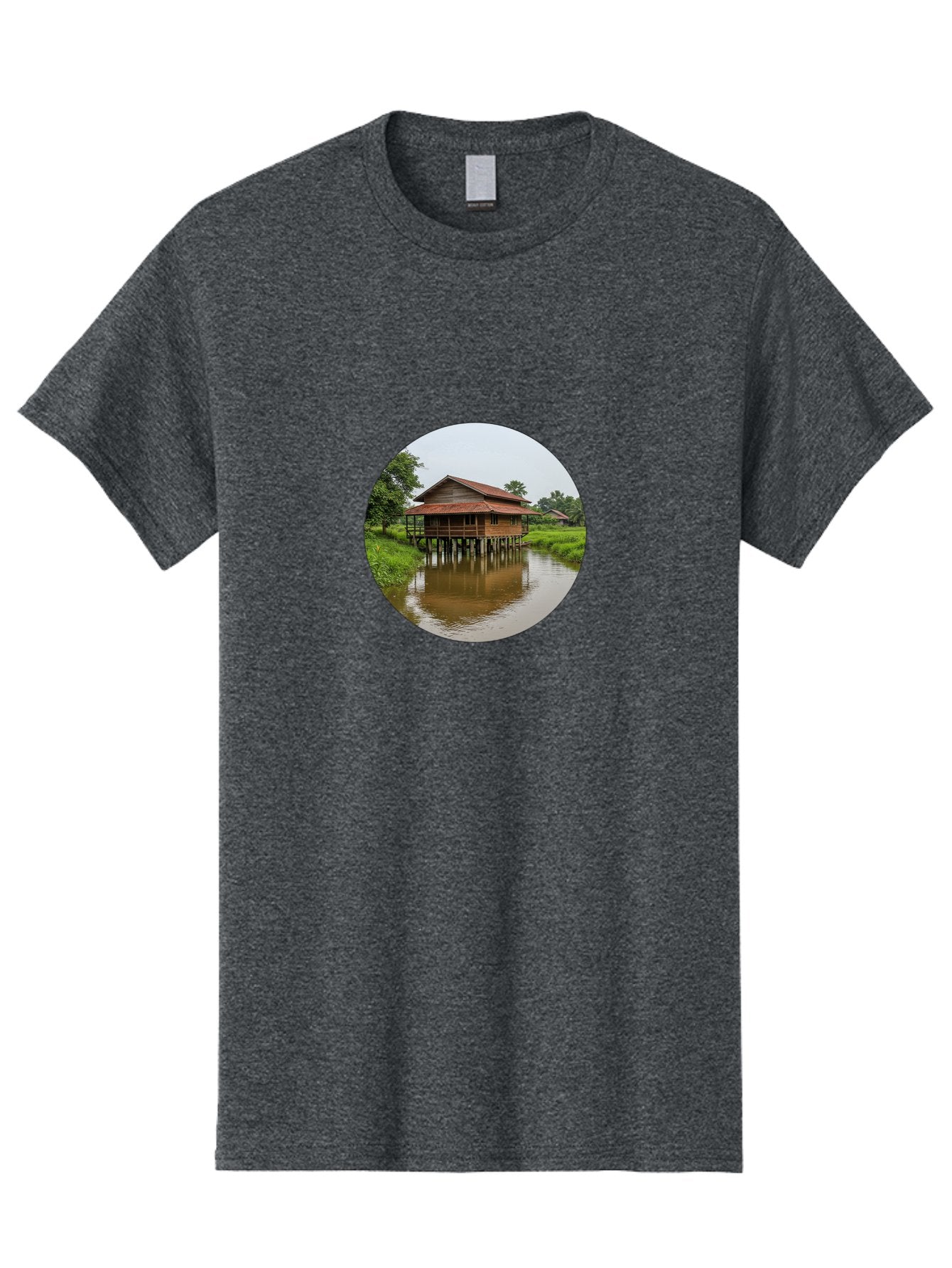 Stilt-House-2 Men'S Graphic Tee, 100% Cotton, Comfortable Casual Summer Wear, Machine Washable, Vintage Camera, Old Camera, Antique Camera, Black Camera, Classic Photography, Photography Equipment, Nostalgic Device, Film Camera, Camera Art Bah190 5