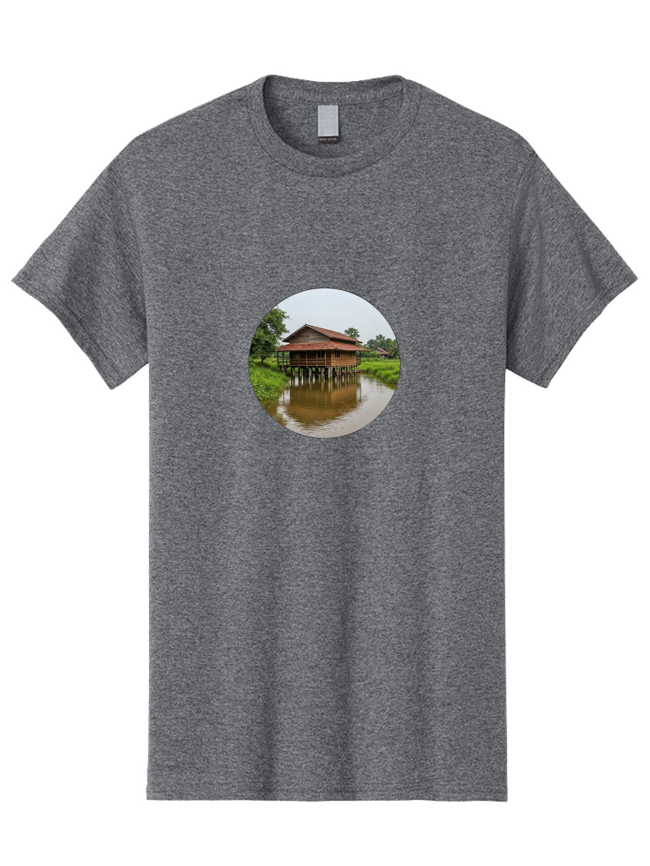Stilt-House-2 Men'S Graphic Tee, 100% Cotton, Comfortable Casual Summer Wear, Machine Washable, Vintage Camera, Old Camera, Antique Camera, Black Camera, Classic Photography, Photography Equipment, Nostalgic Device, Film Camera, Camera Art Bah190 8