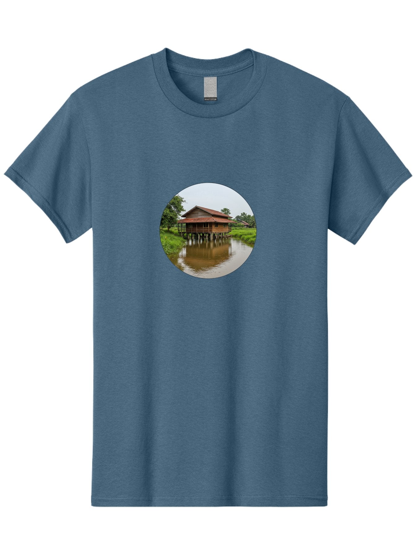 Stilt-House-2 Men'S Graphic Tee, 100% Cotton, Comfortable Casual Summer Wear, Machine Washable, Vintage Camera, Old Camera, Antique Camera, Black Camera, Classic Photography, Photography Equipment, Nostalgic Device, Film Camera, Camera Art Bah190 3