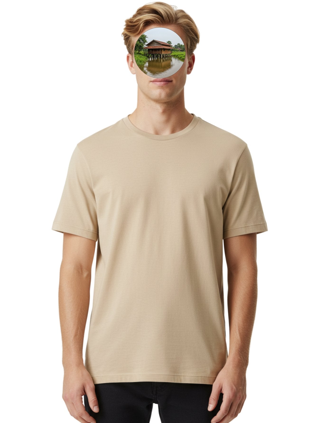 Stilt-House-2 Men'S Graphic Tee, 100% Cotton, Comfortable Casual Summer Wear, Machine Washable, Vintage Camera, Old Camera, Antique Camera, Black Camera, Classic Photography, Photography Equipment, Nostalgic Device, Film Camera, Camera Art Bah190 18